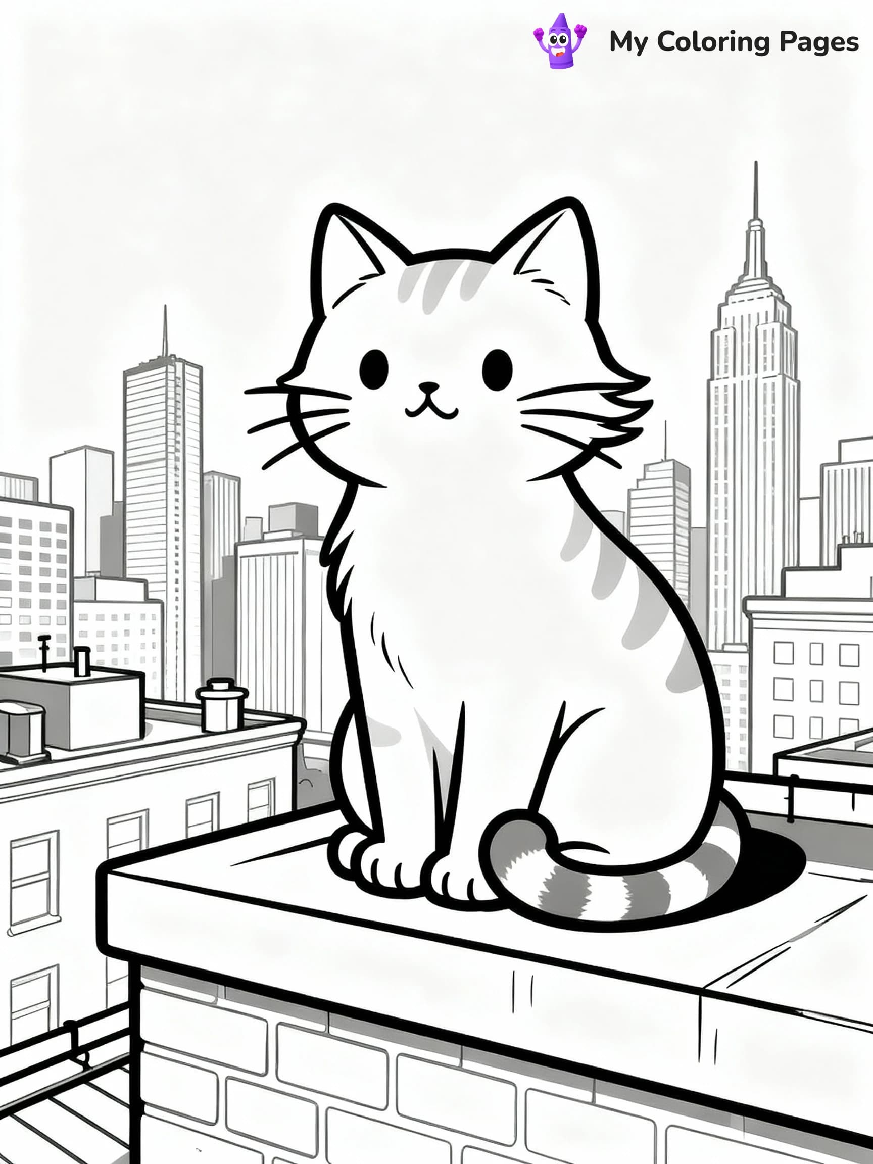 Cat Coloring Pages - 13
