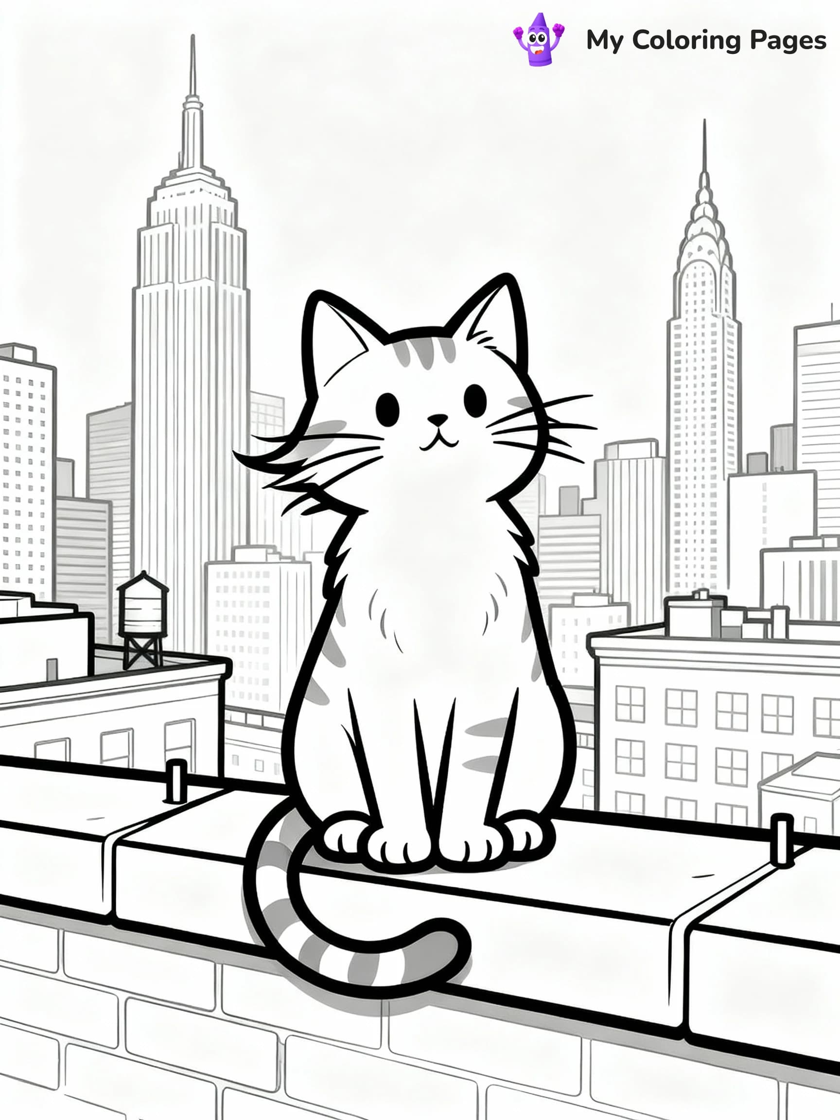 Cat Coloring Pages - 12
