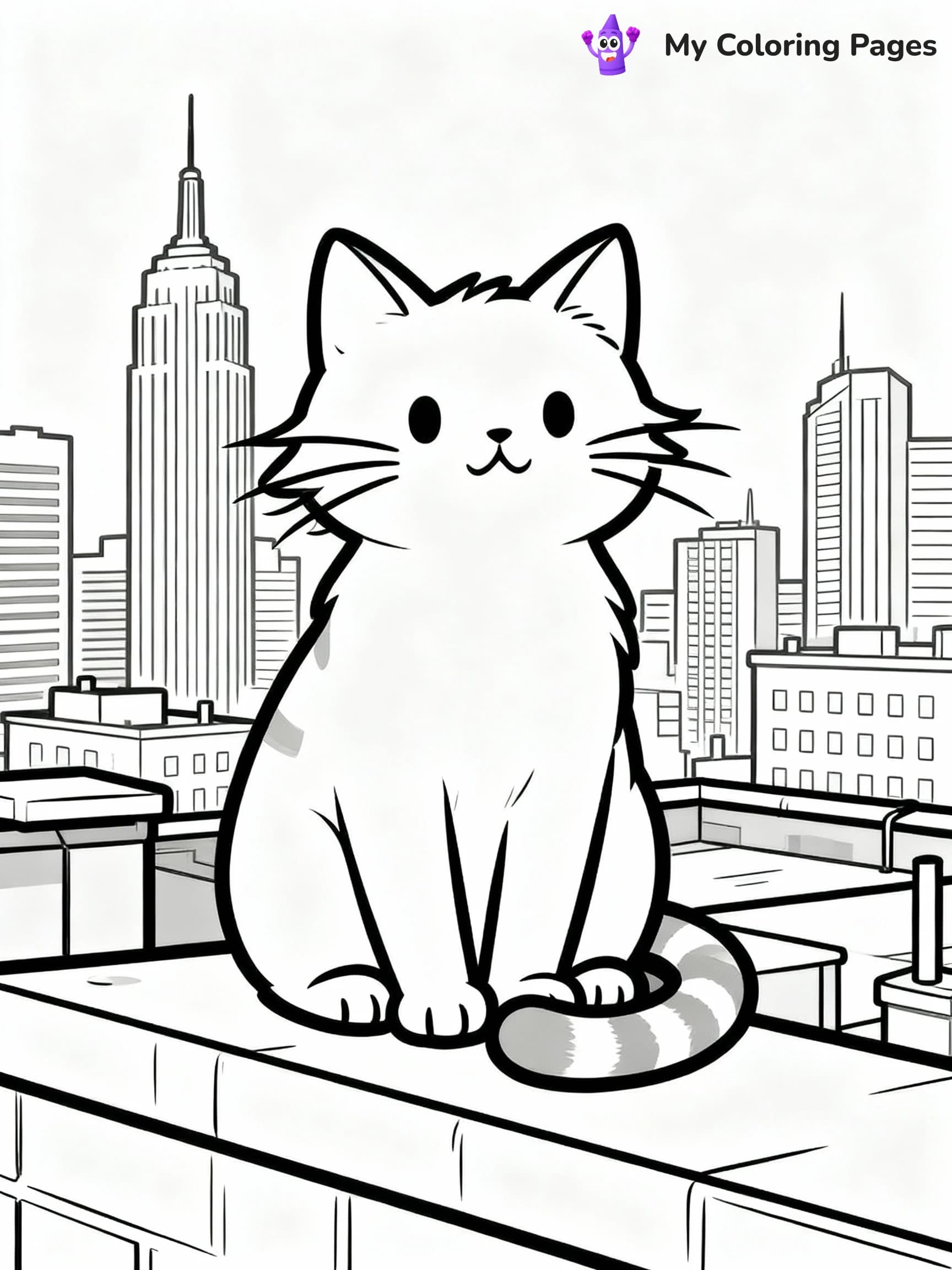 Cat Coloring Pages - 10