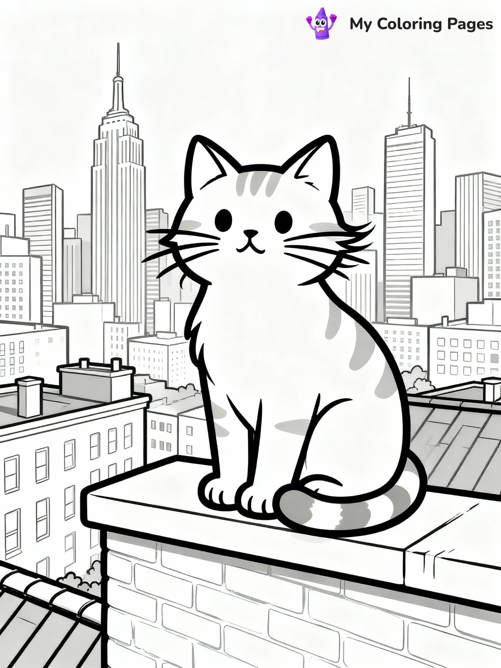 Cat Coloring Pages - 9