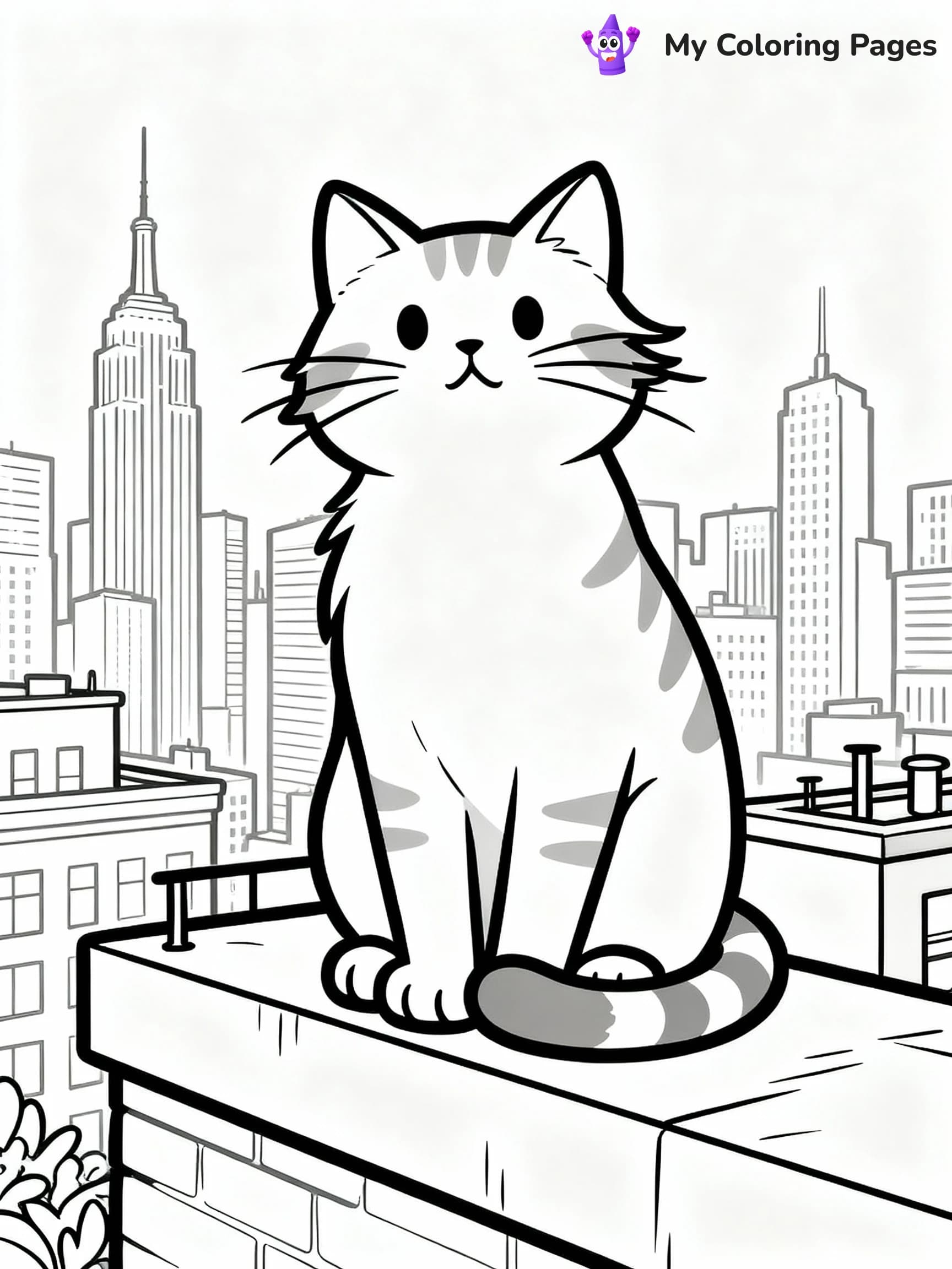Cat Coloring Pages - 8