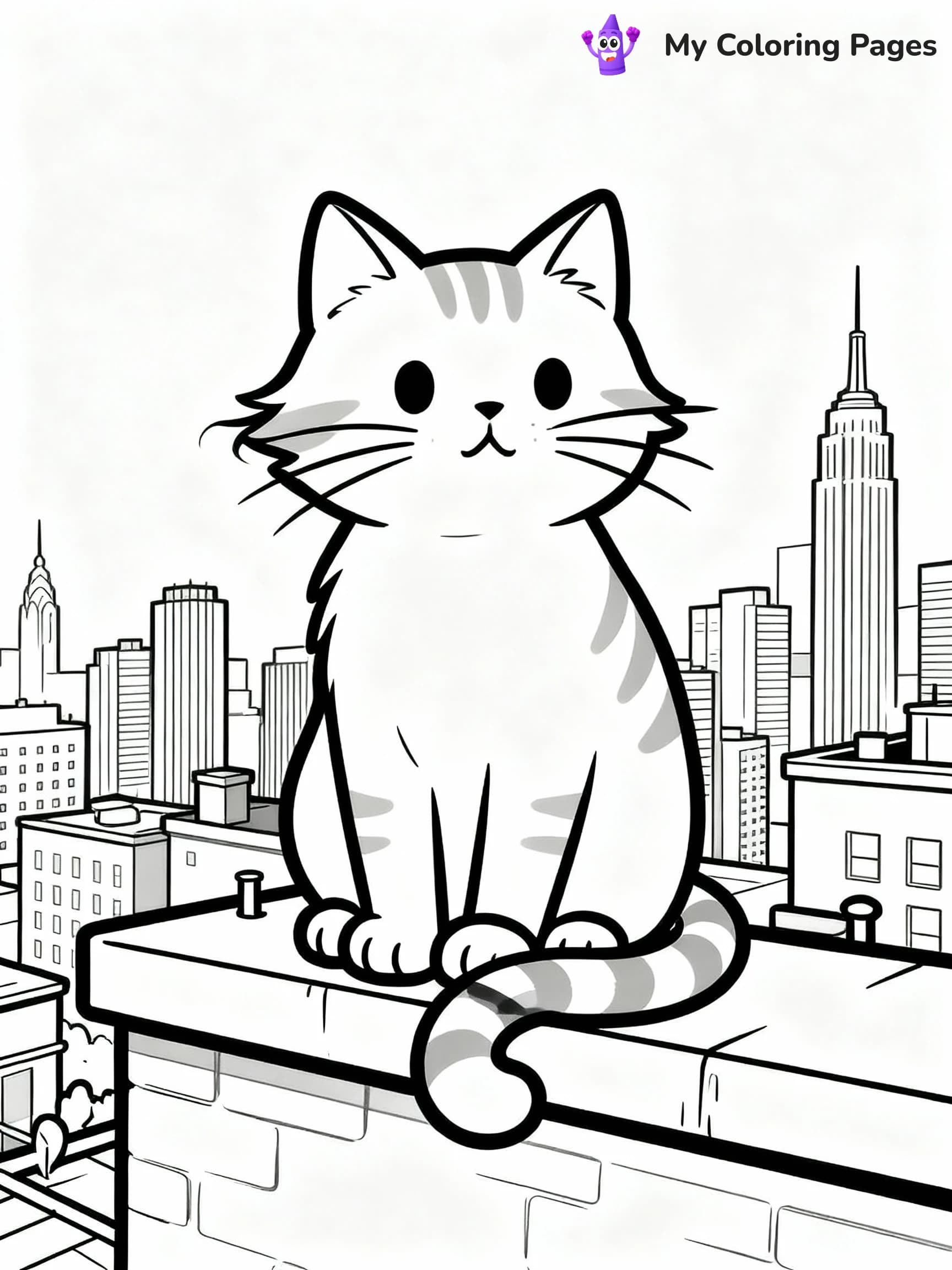 Cat Coloring Pages - 7