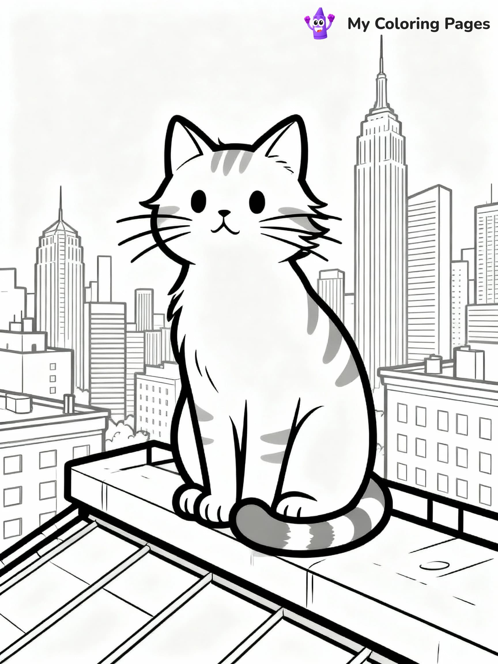 Cat Coloring Pages - 6