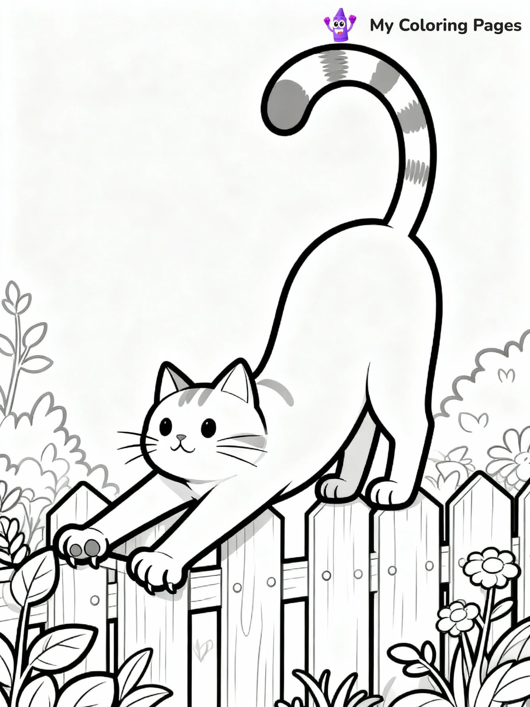 Cat Coloring Pages - 5
