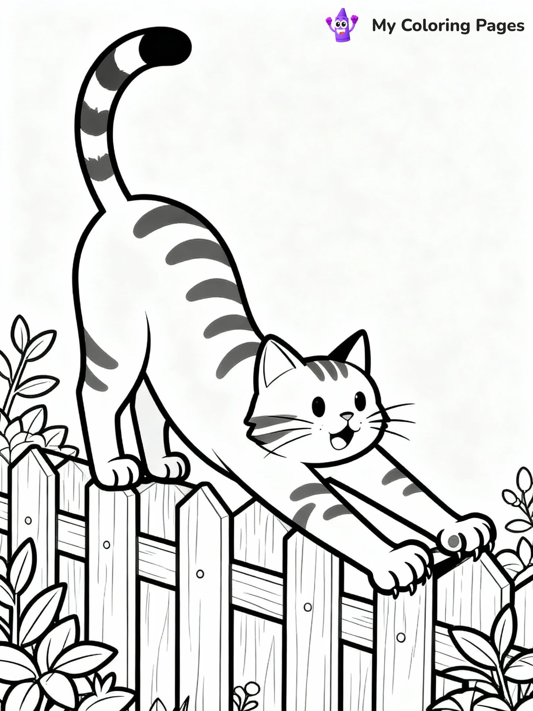 Cat Coloring Pages - 4