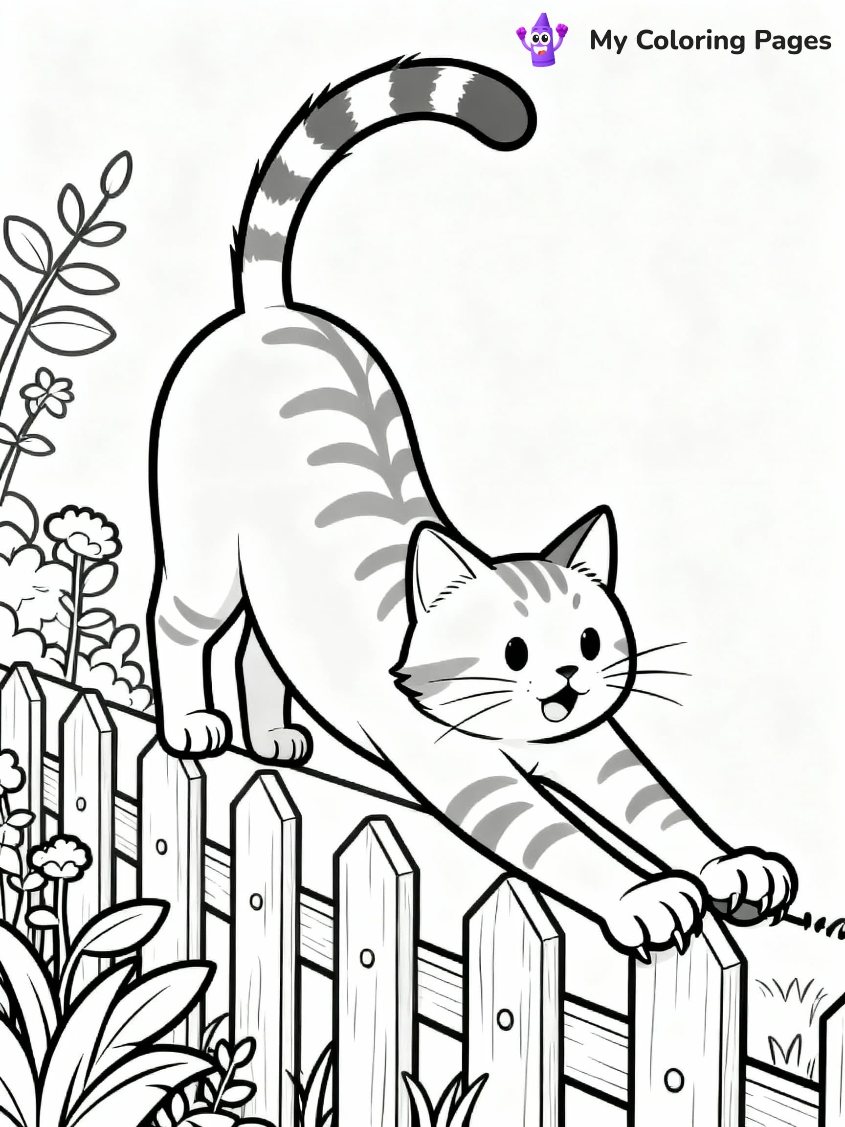 Cat Coloring Pages - 1