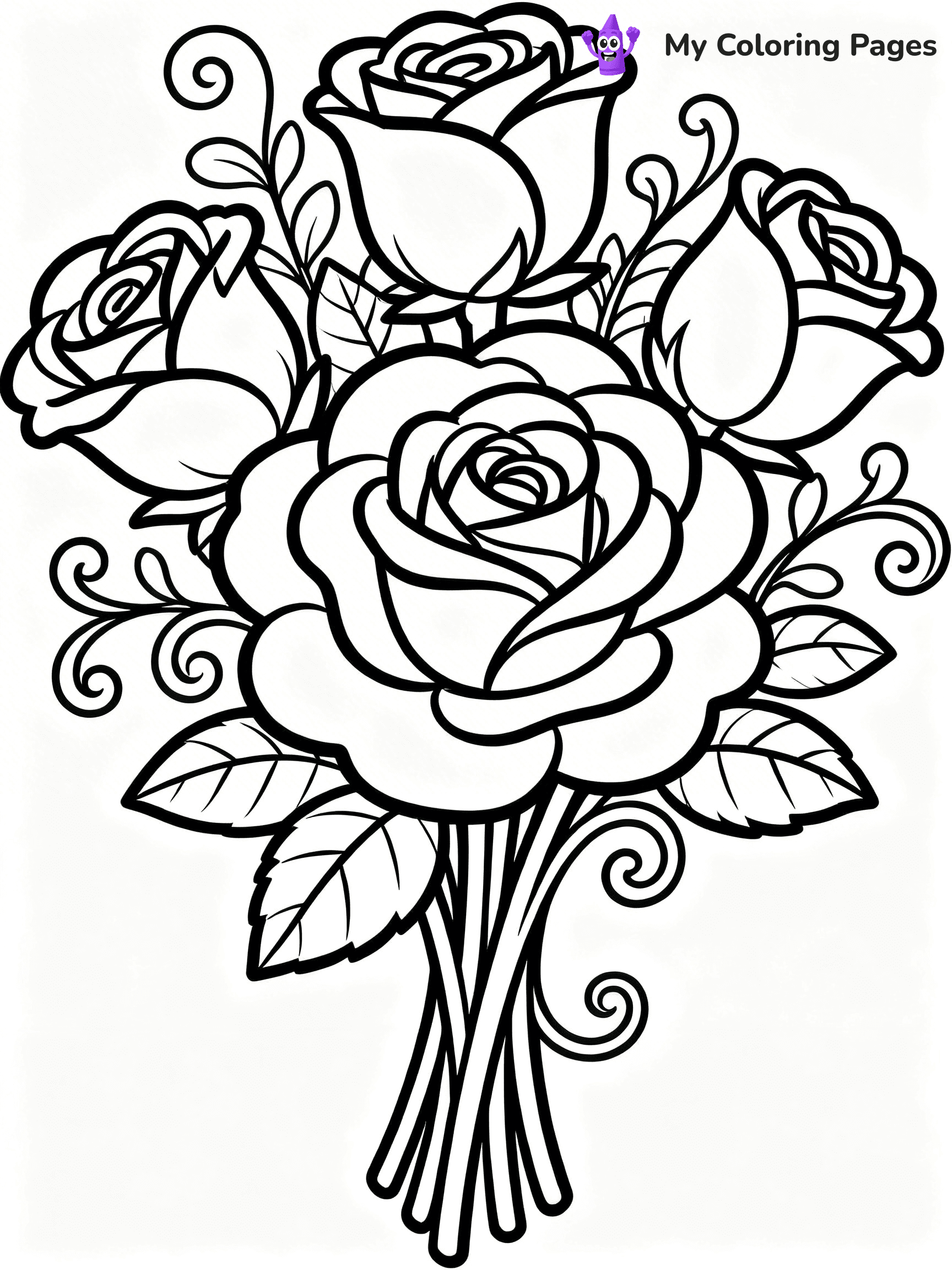 Roses Coloring Pages - 43
