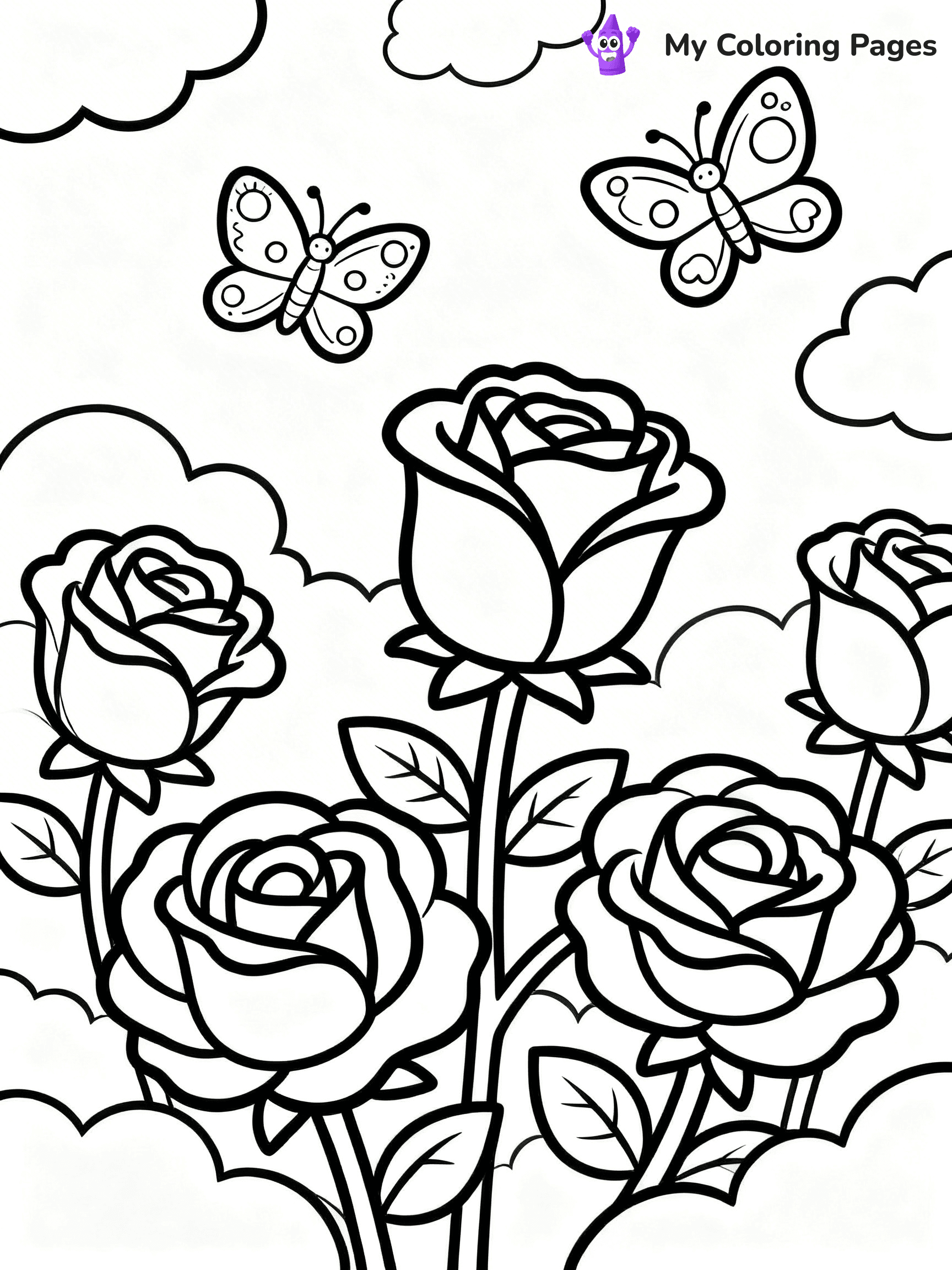 Roses Coloring Pages - 34