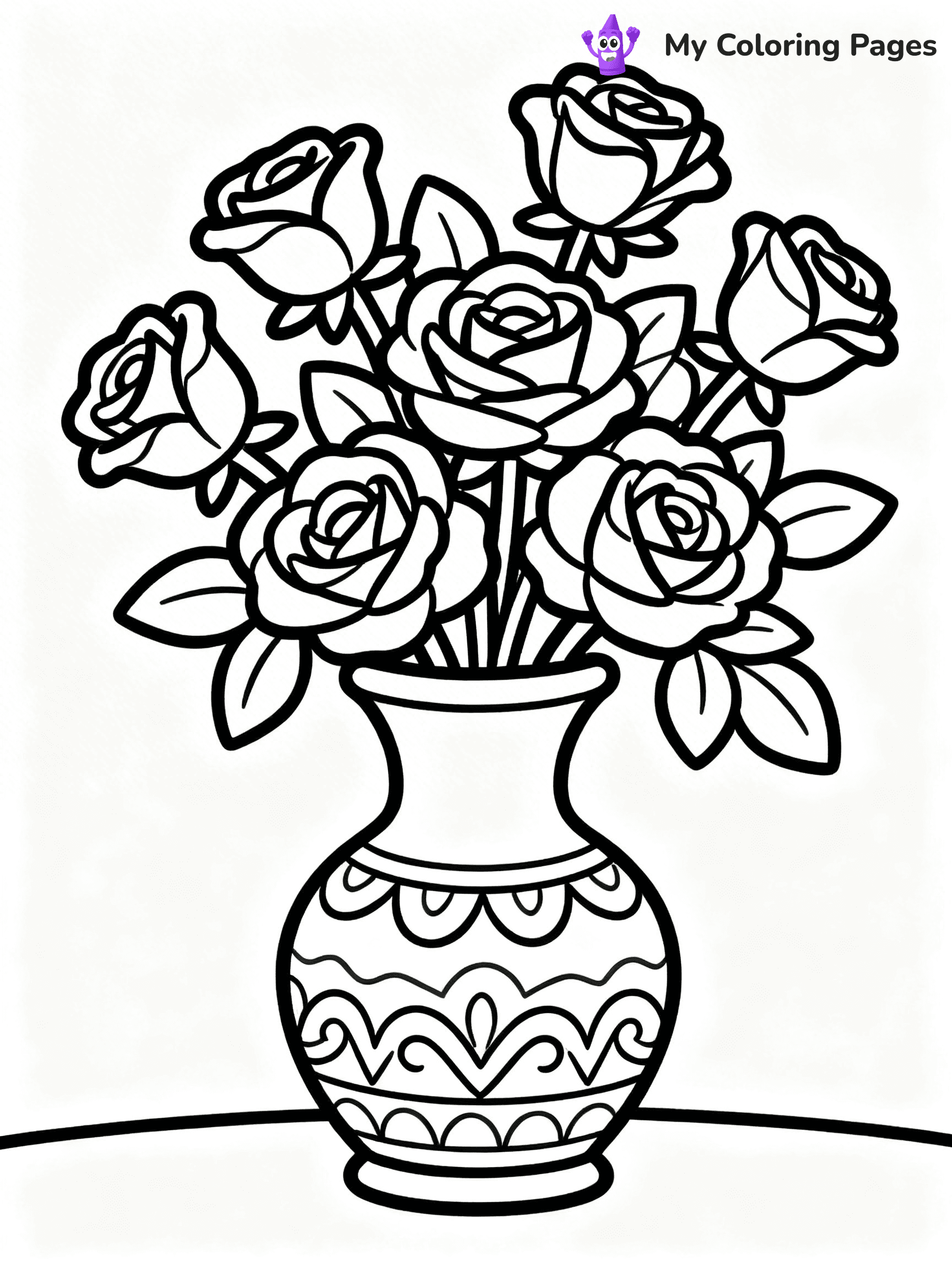 Roses Coloring Pages - 24