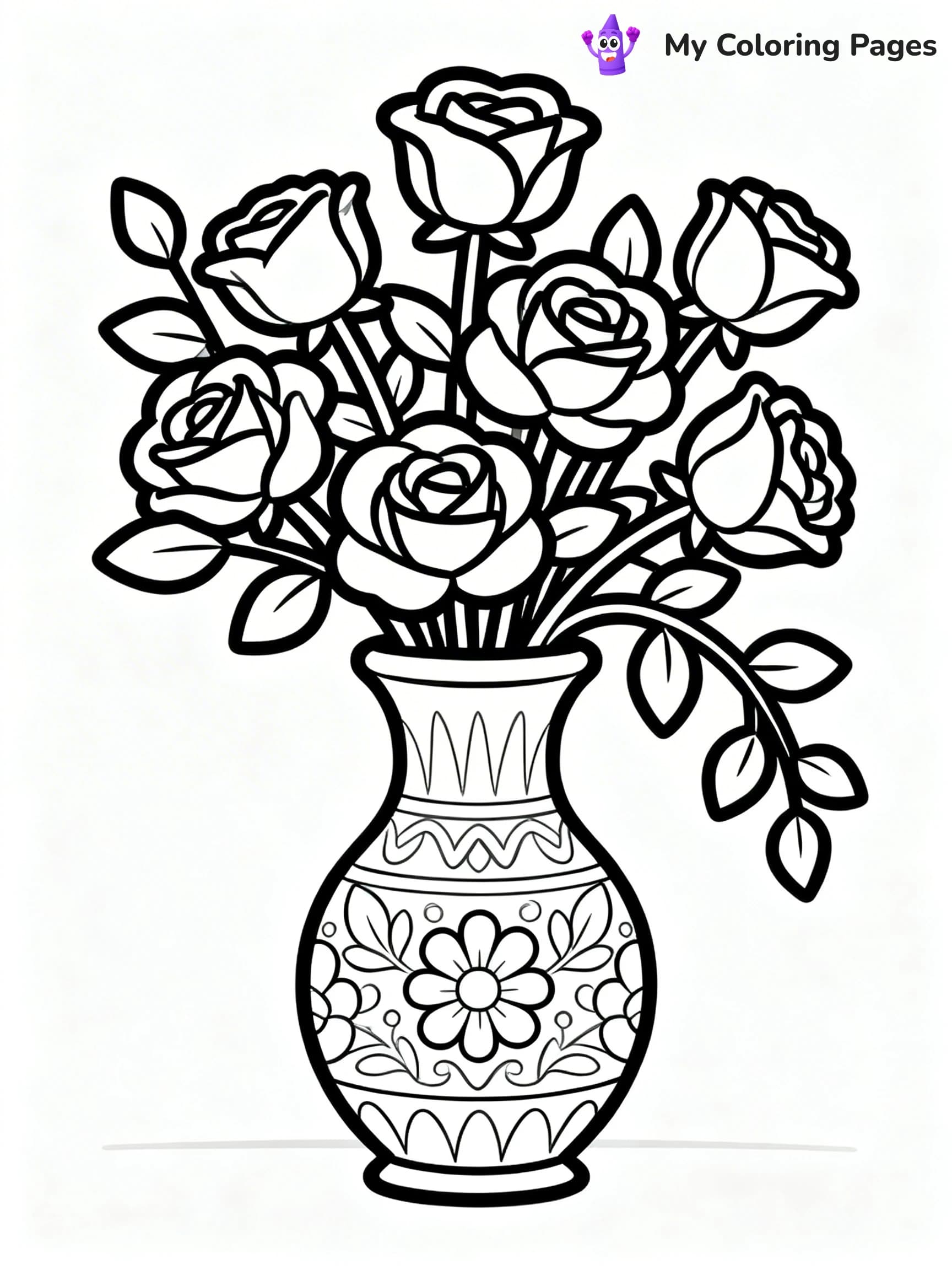 Roses Coloring Pages - 23