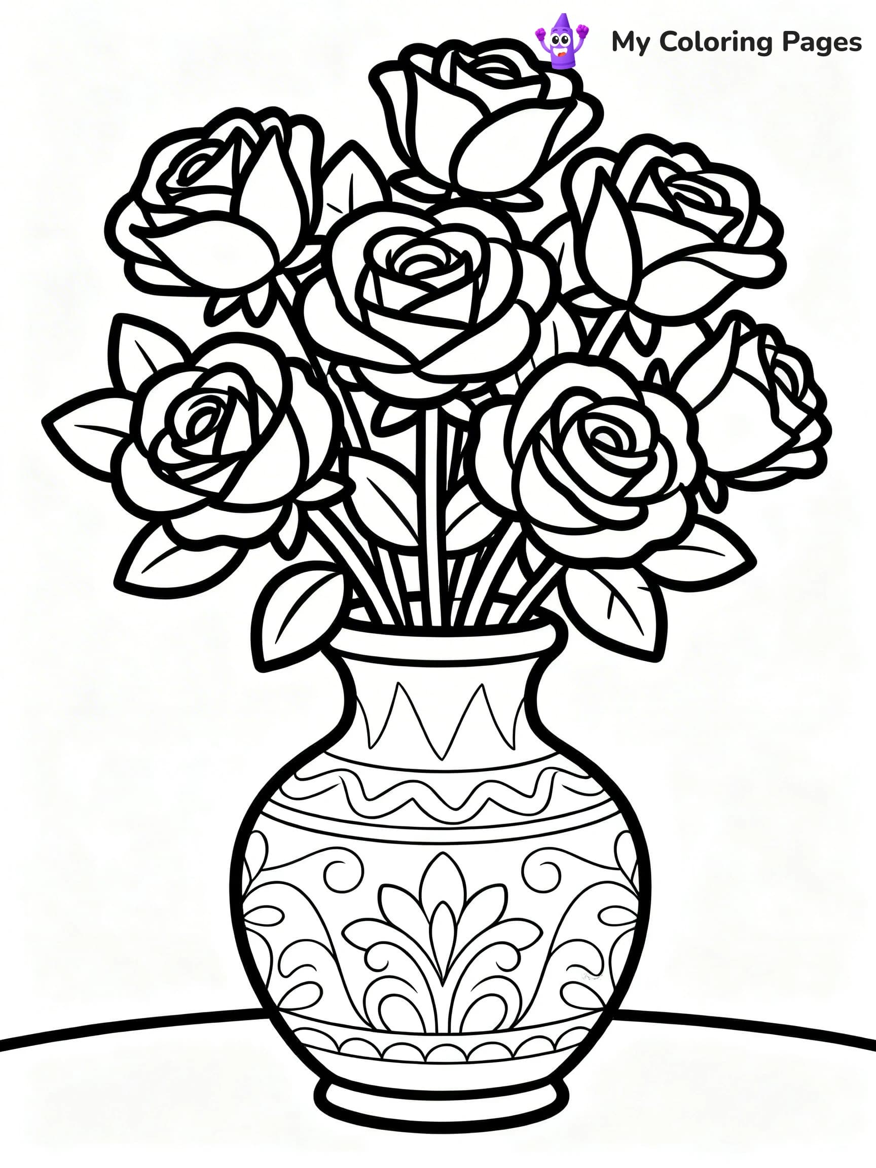 Roses Coloring Pages - 21