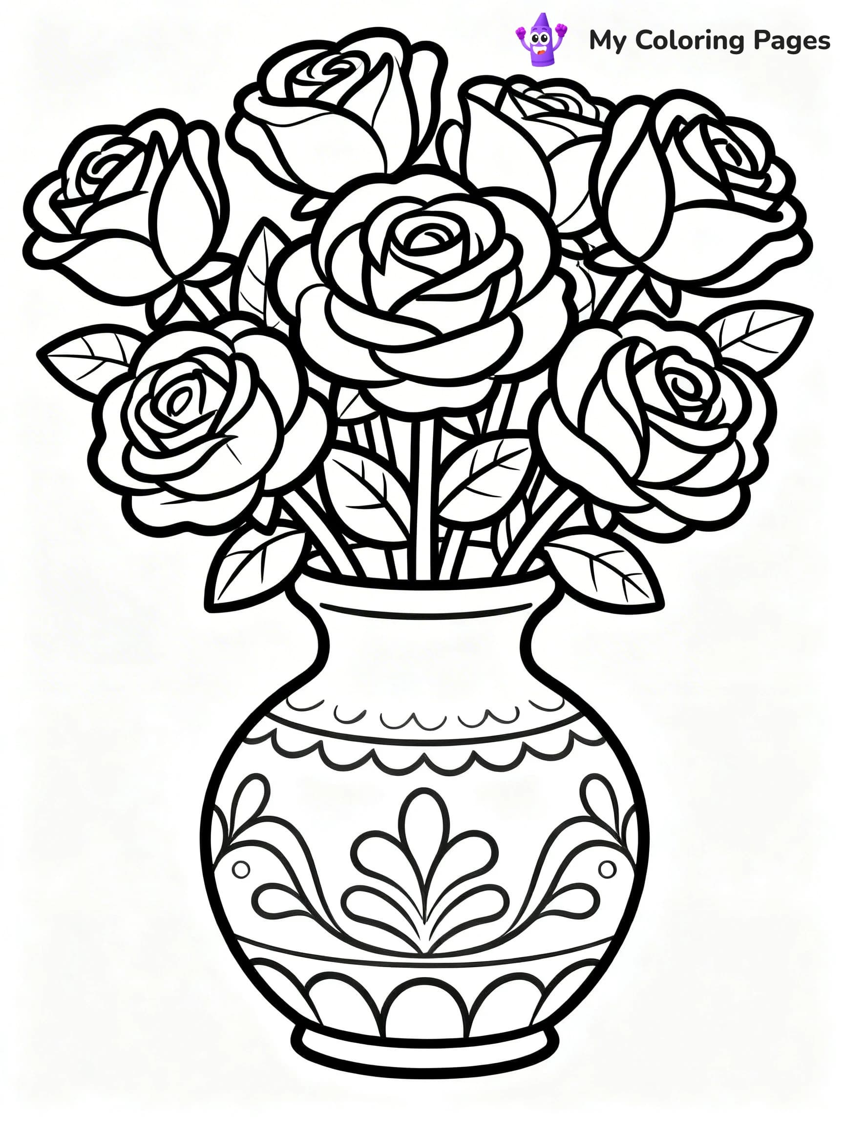 Roses Coloring Pages - 20