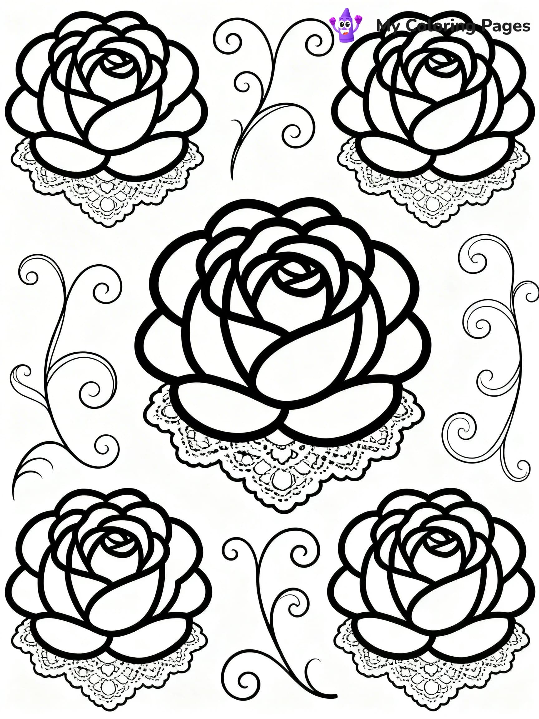 Roses Coloring Pages - 15