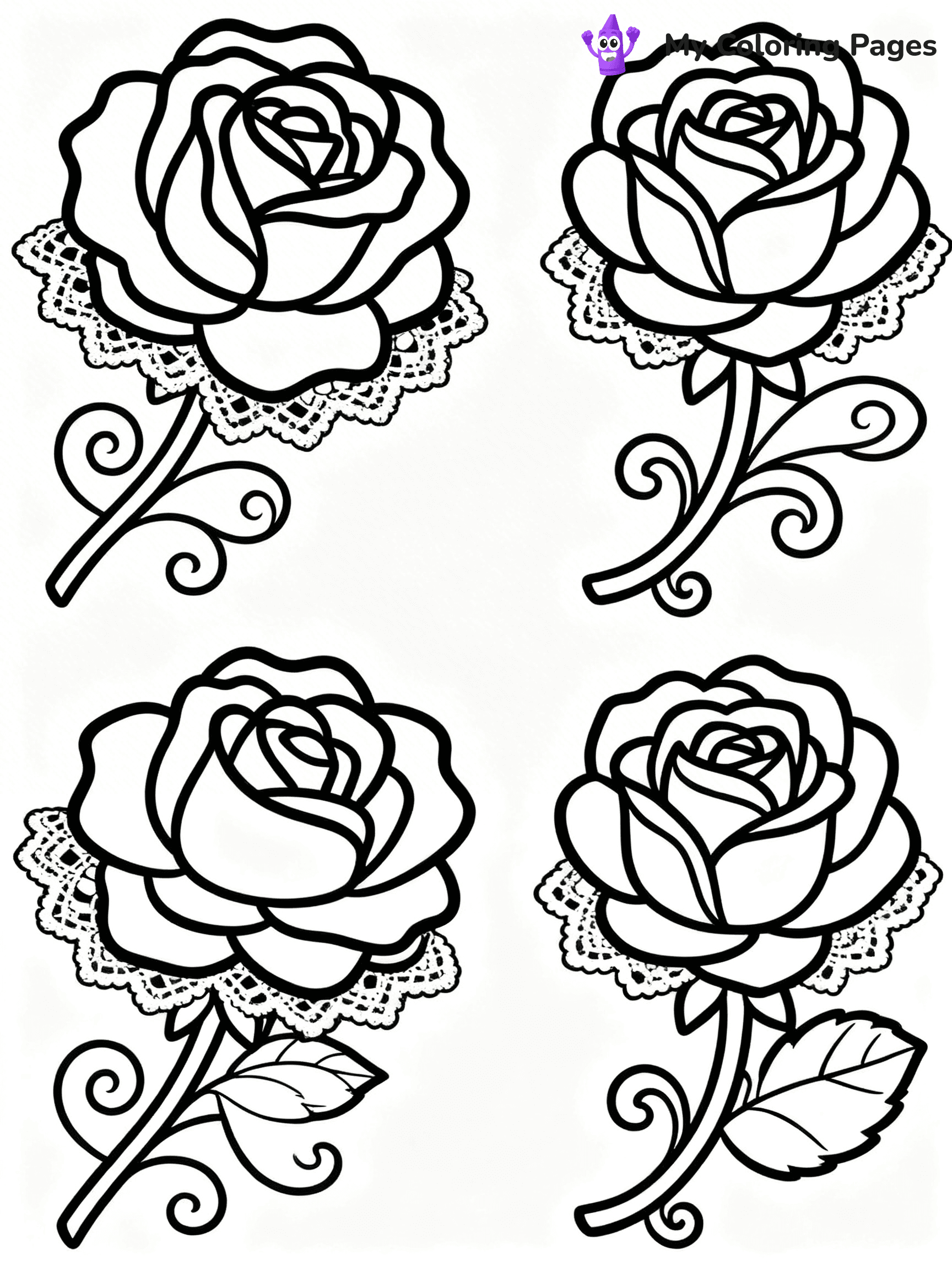 Roses Coloring Pages - 14