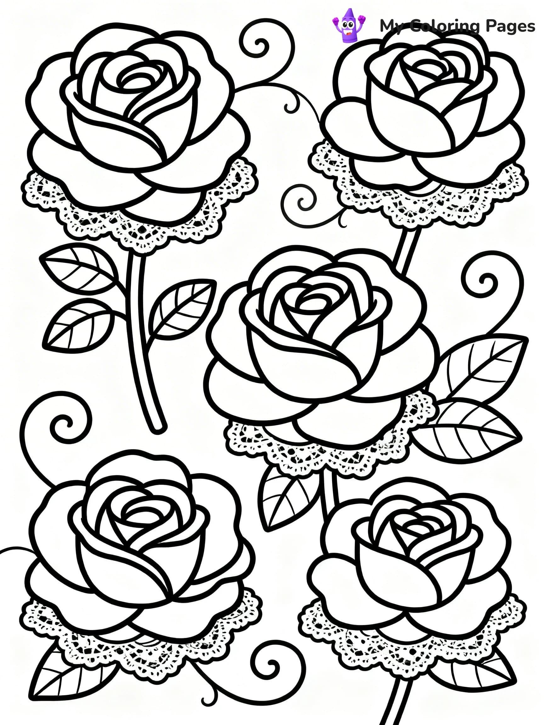 Roses Coloring Pages - 13