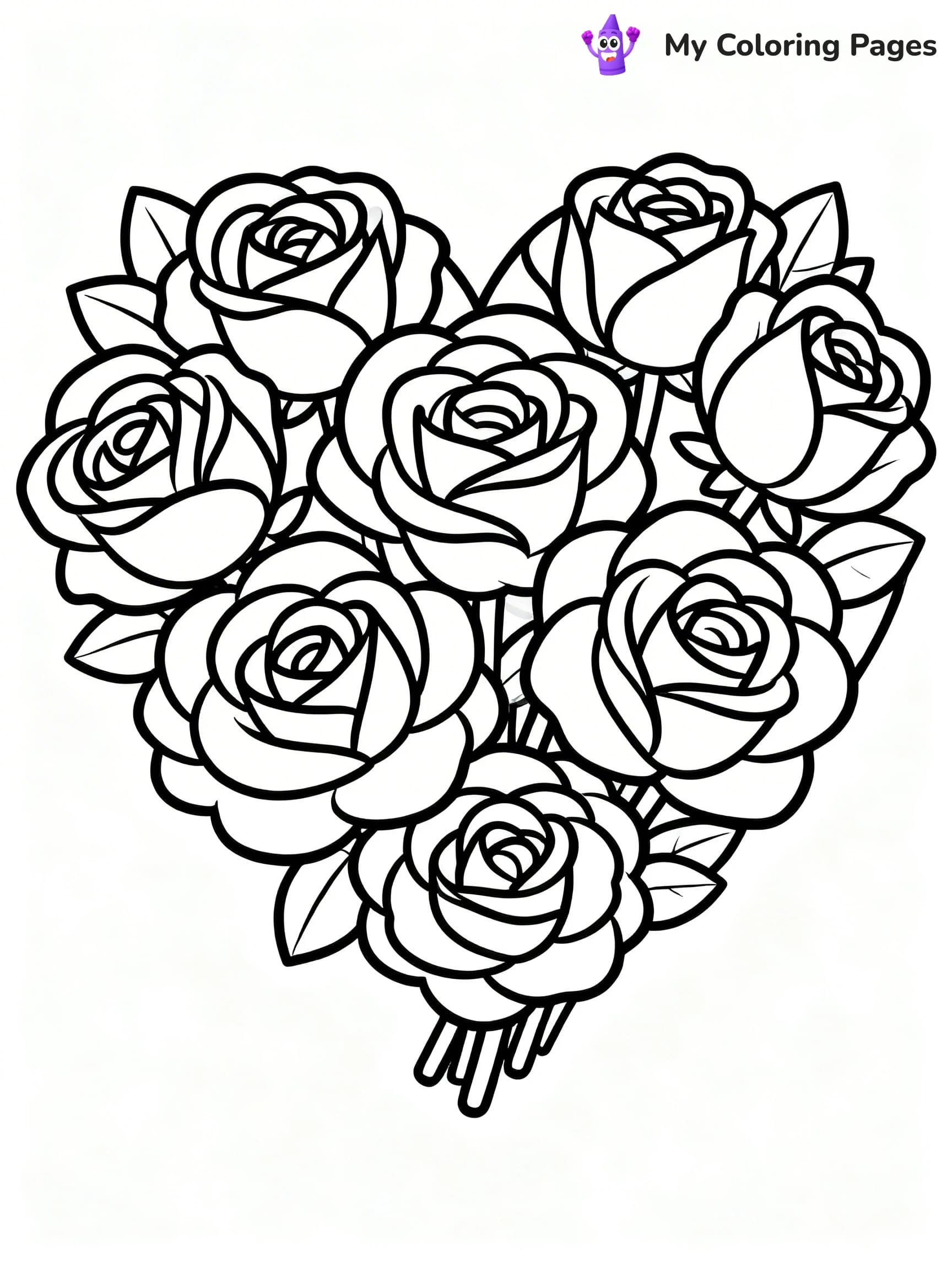 Roses Coloring Pages - 11