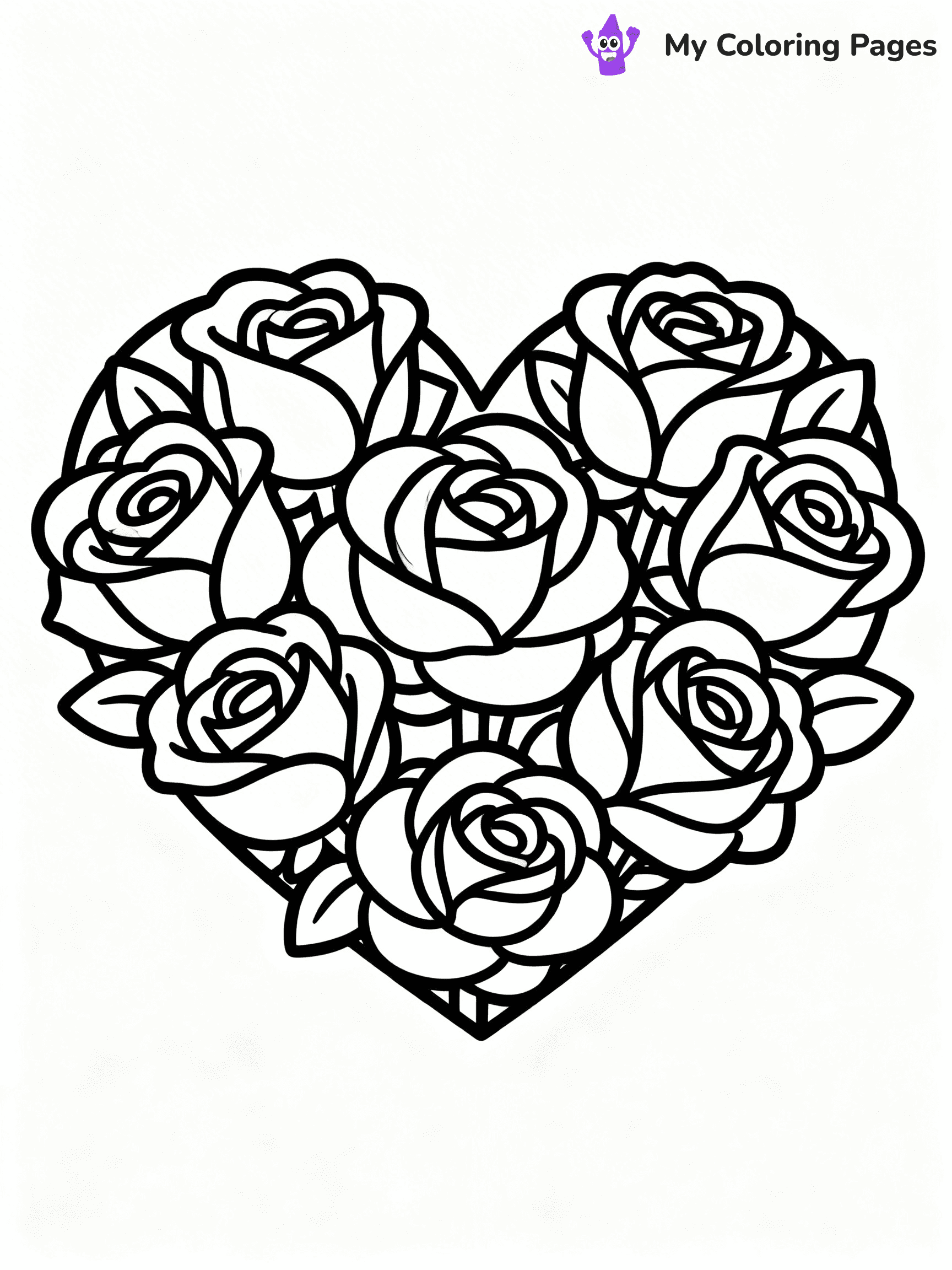Roses Coloring Pages - 9