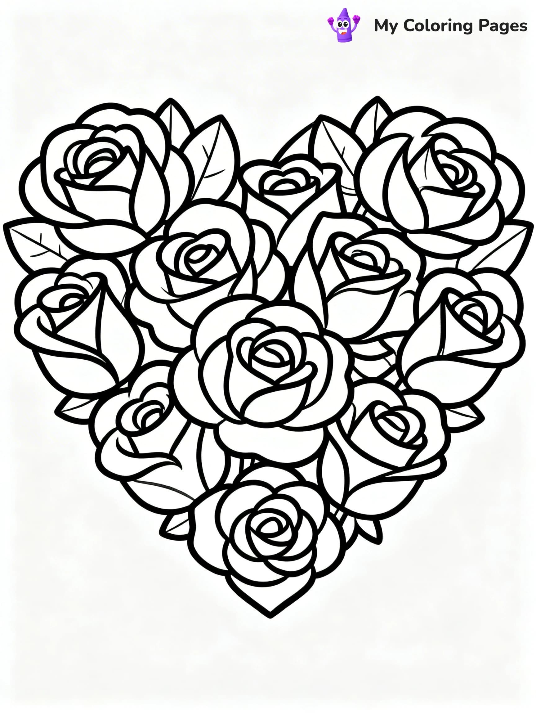 Roses Coloring Pages - 8