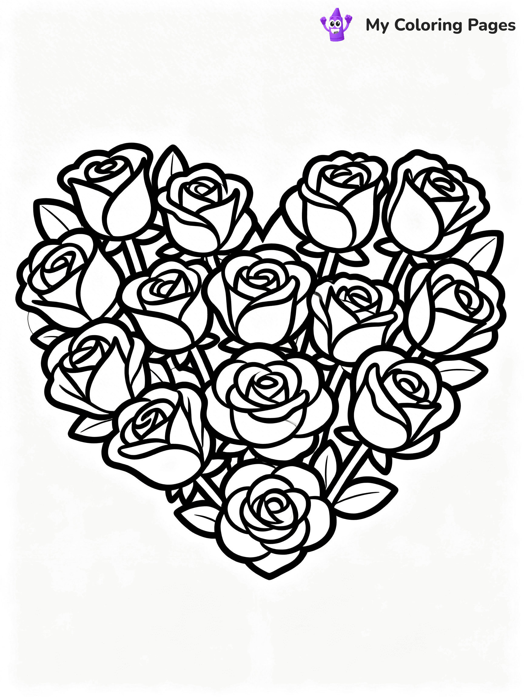 Roses Coloring Pages - 7