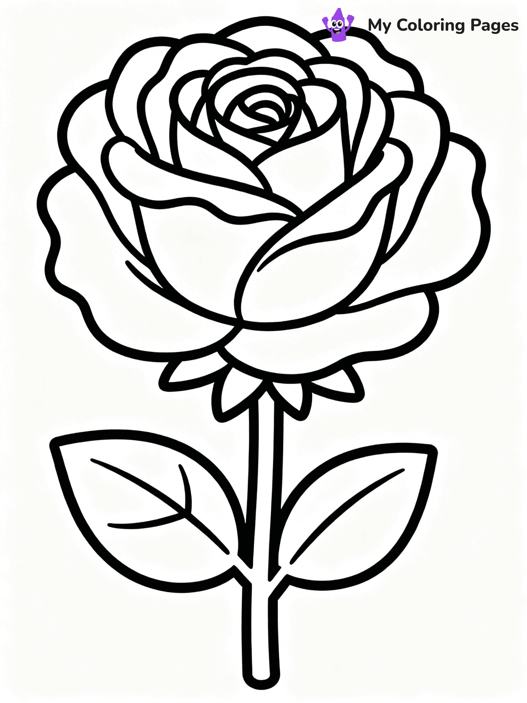 Roses Coloring Pages - 3