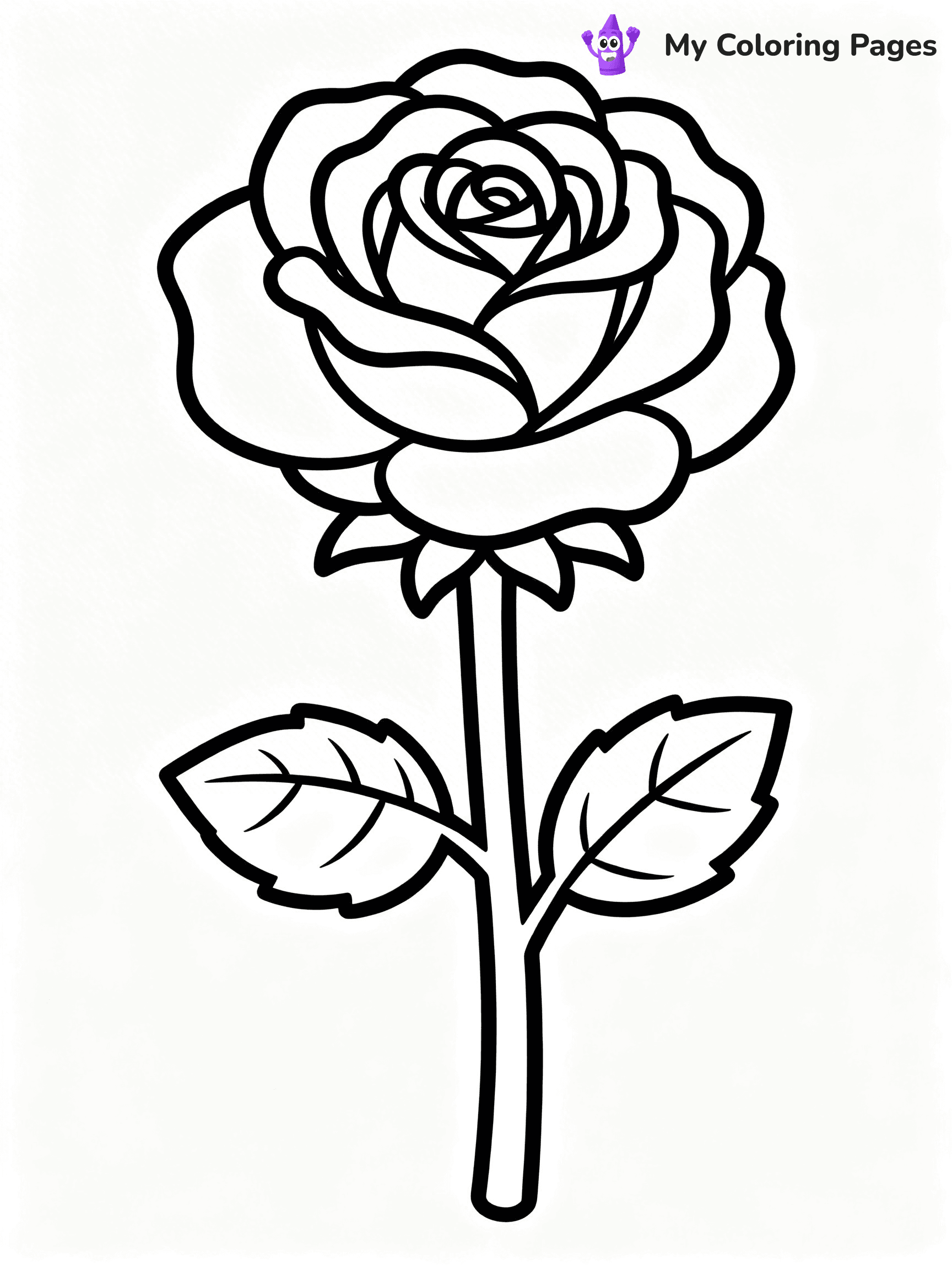 Roses Coloring Pages - 1