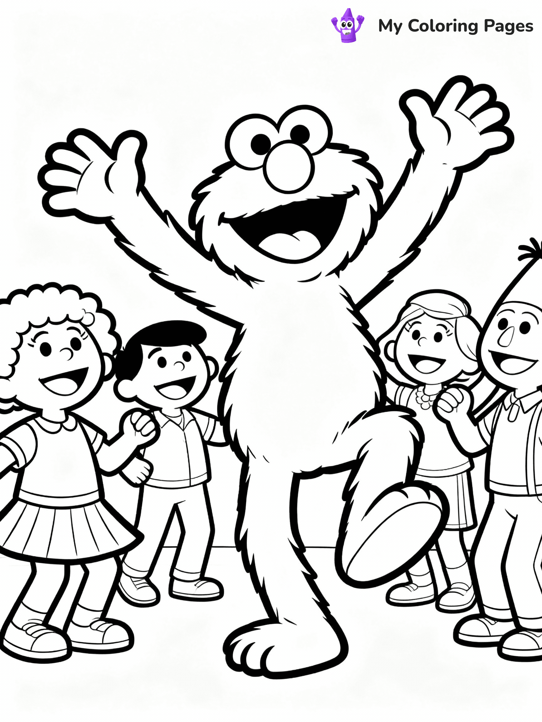 Elmo Coloring Pages - 23