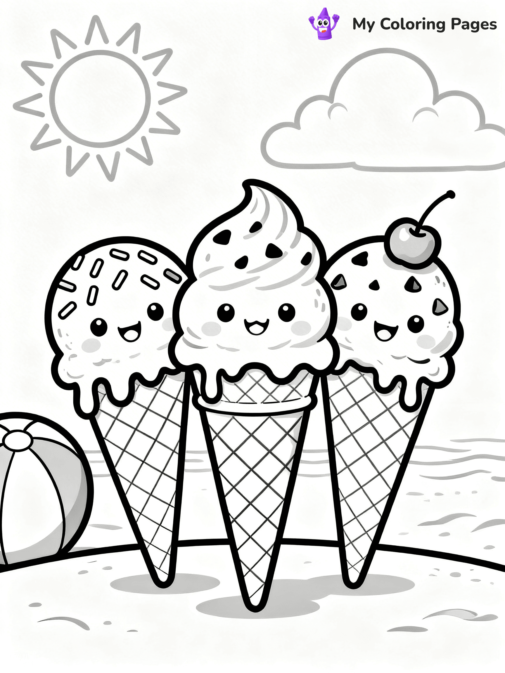 Hello Summer Coloring Pages - 33