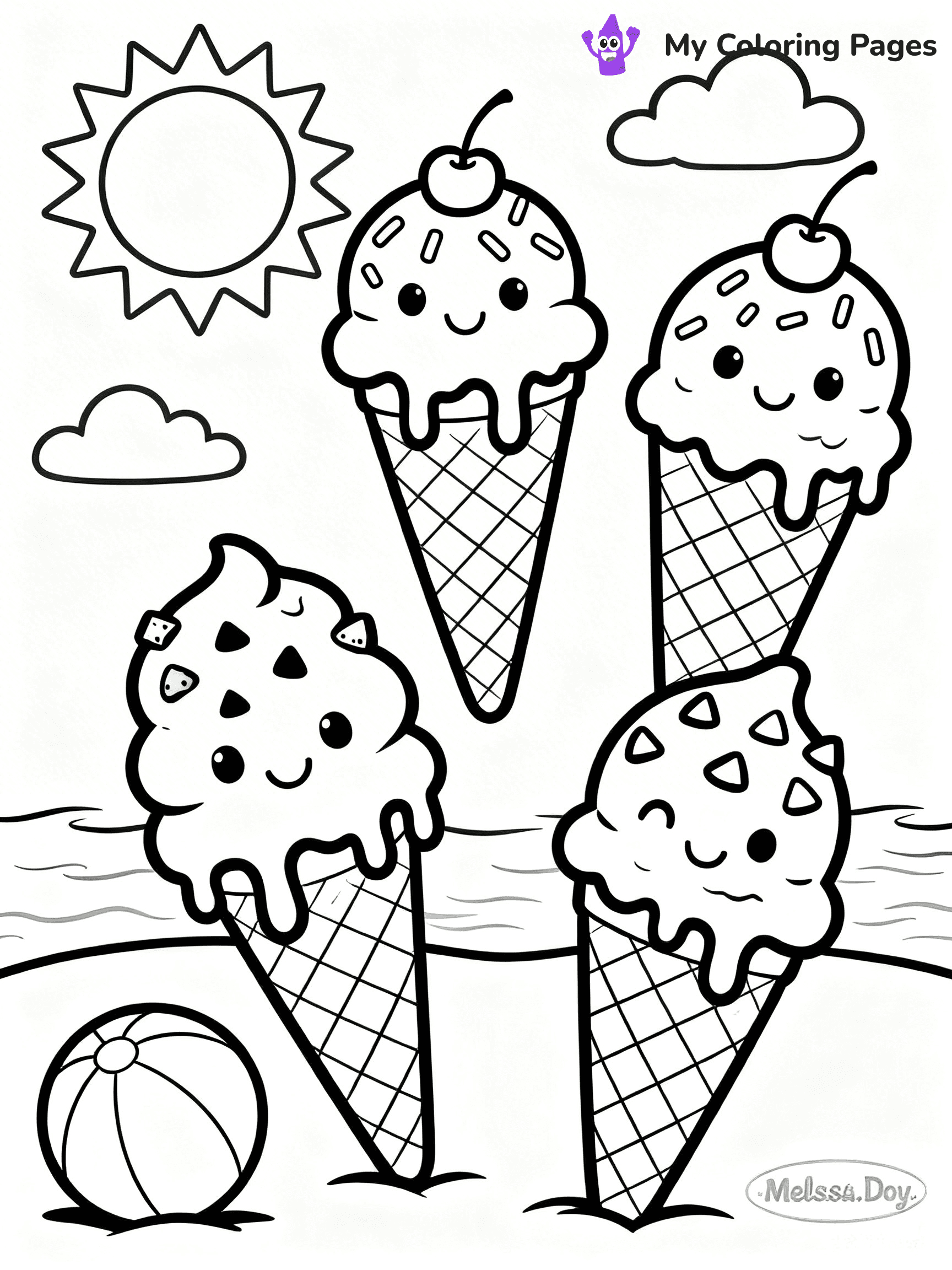 Hello Summer Coloring Pages - 32