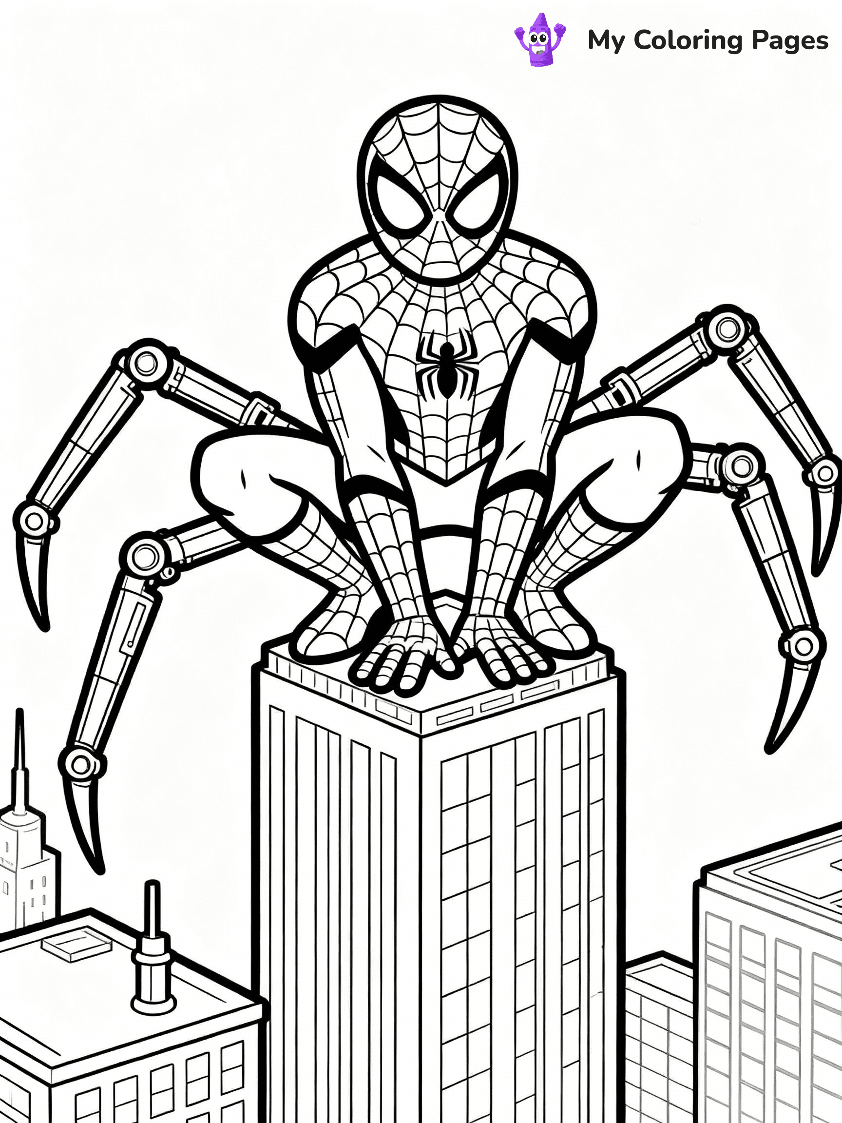 Iron Spiderman Coloring Pages - 25