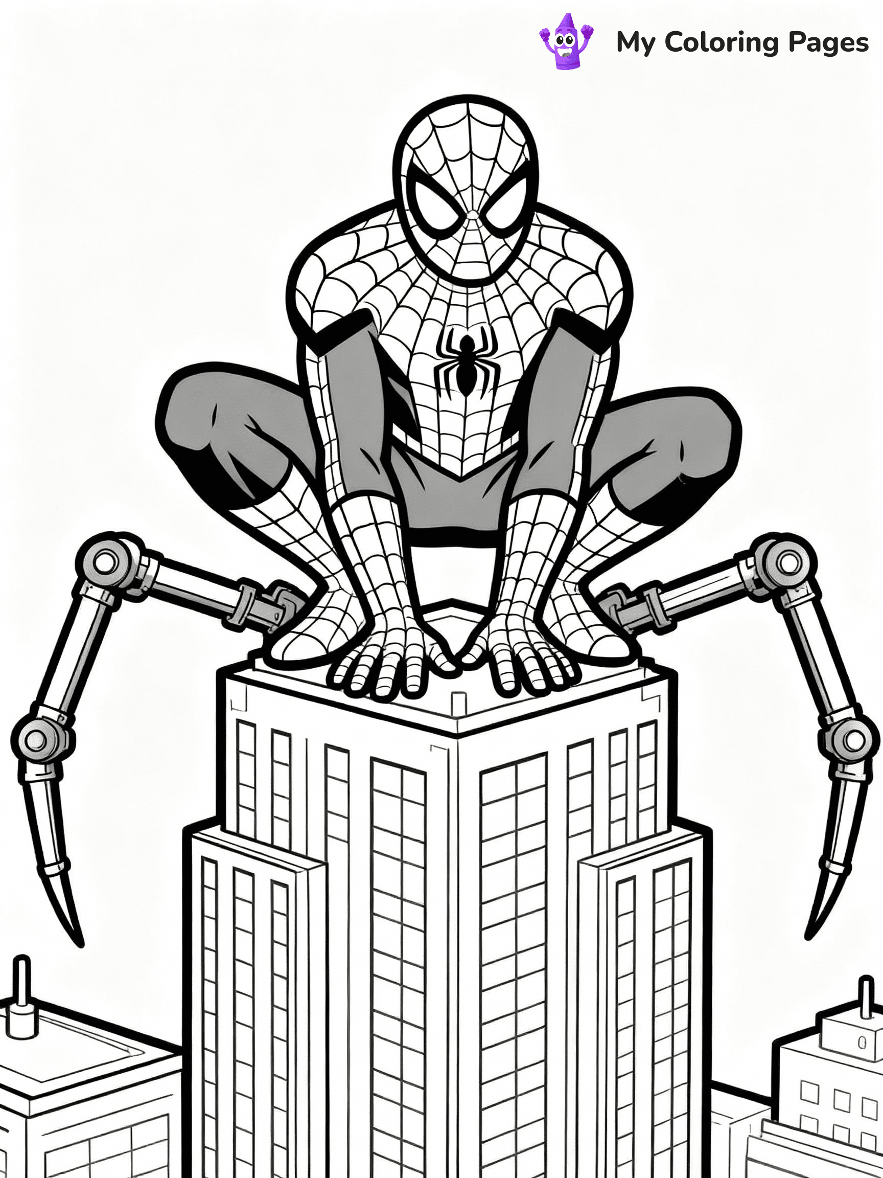 Iron Spiderman Coloring Pages - 24