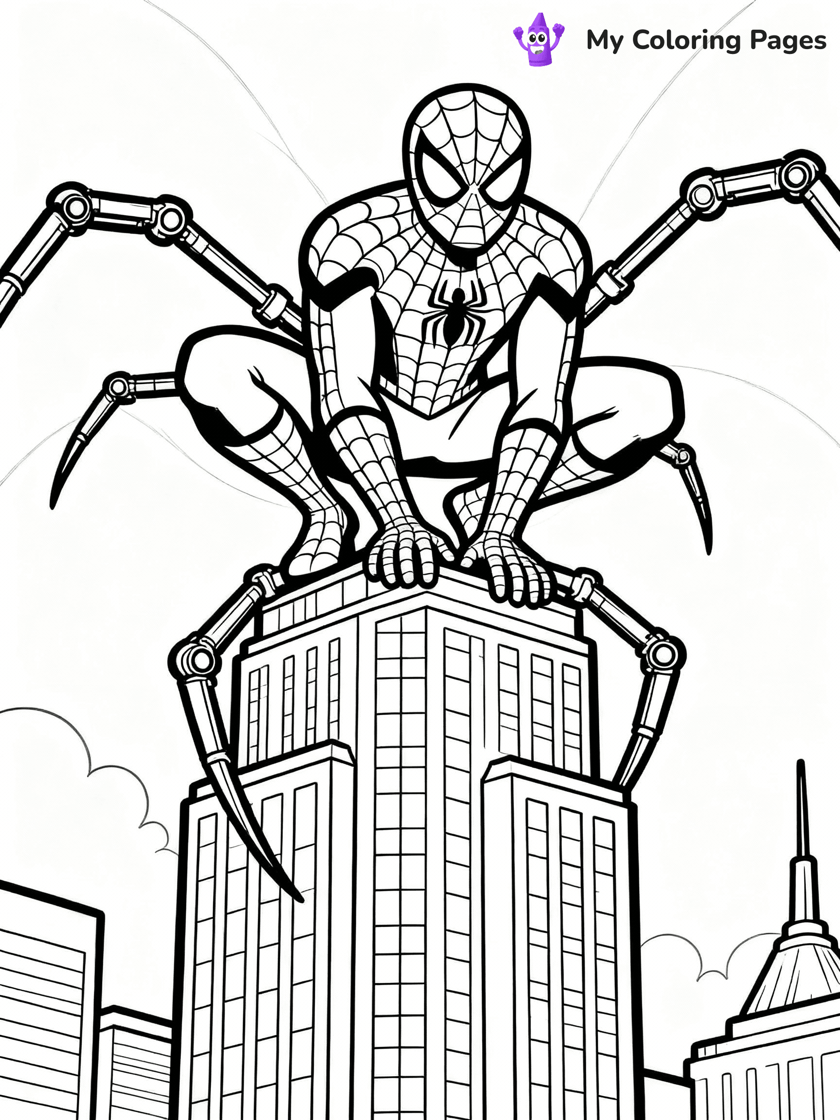 Iron Spiderman Coloring Pages - 21