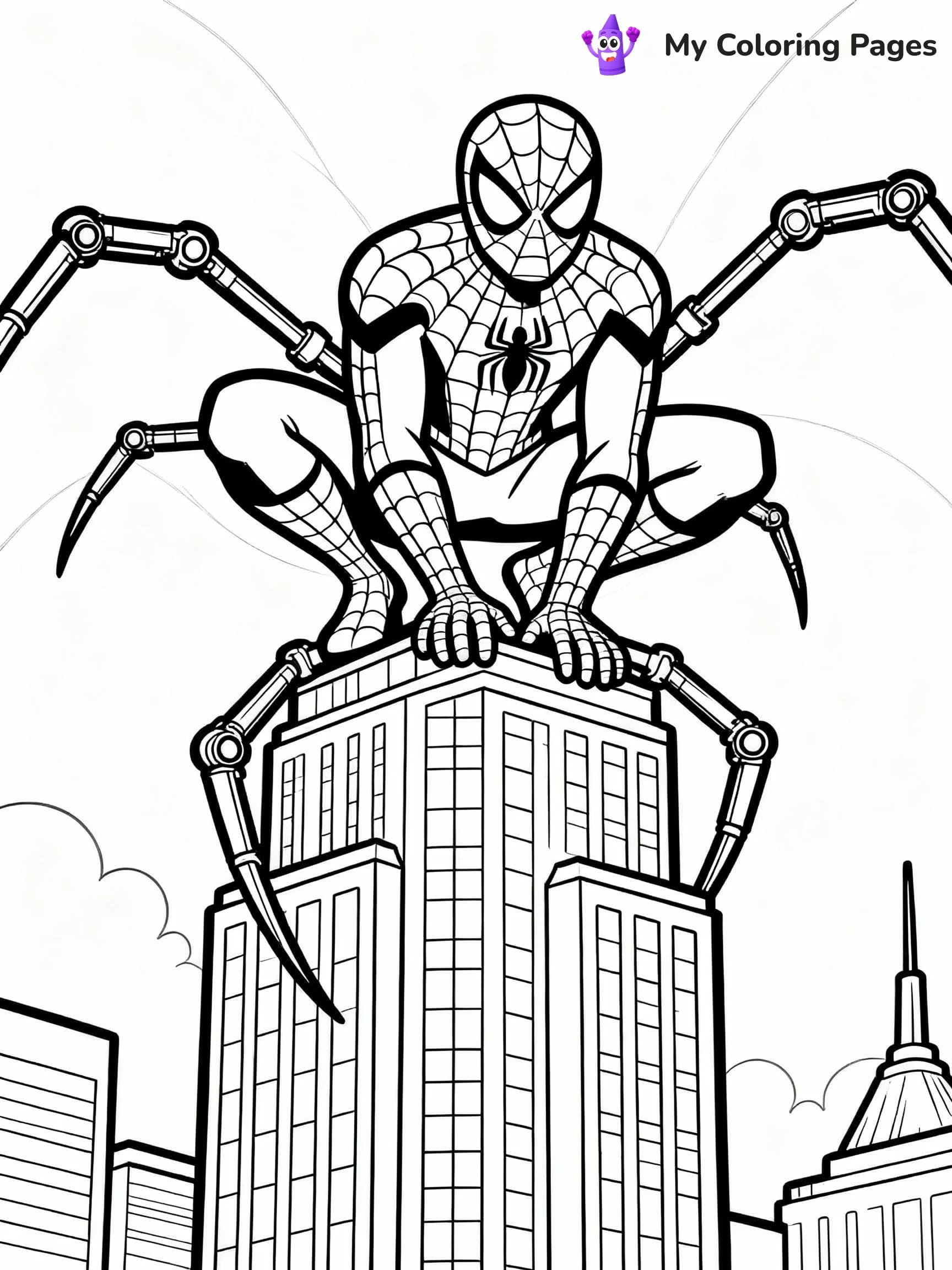 Iron Spiderman Coloring Pages - 21