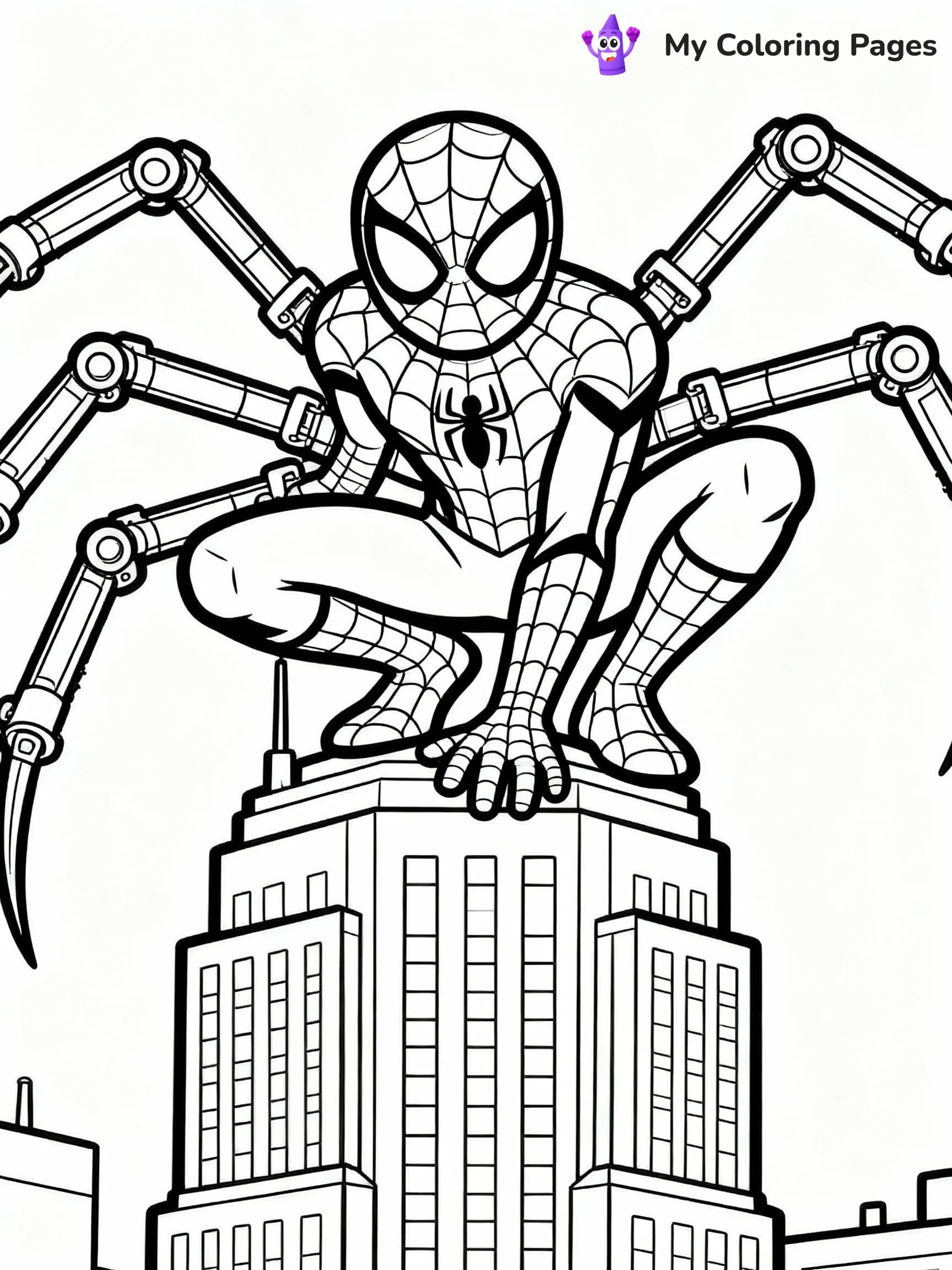 Iron Spiderman Coloring Pages - 20