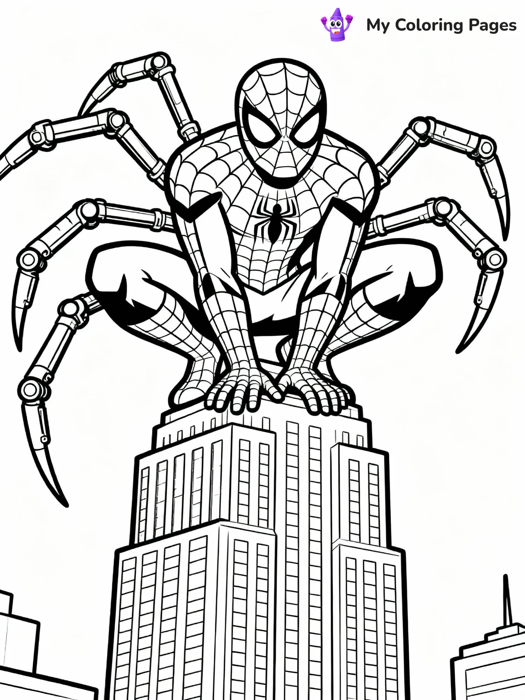 Iron Spiderman Coloring Pages - 18