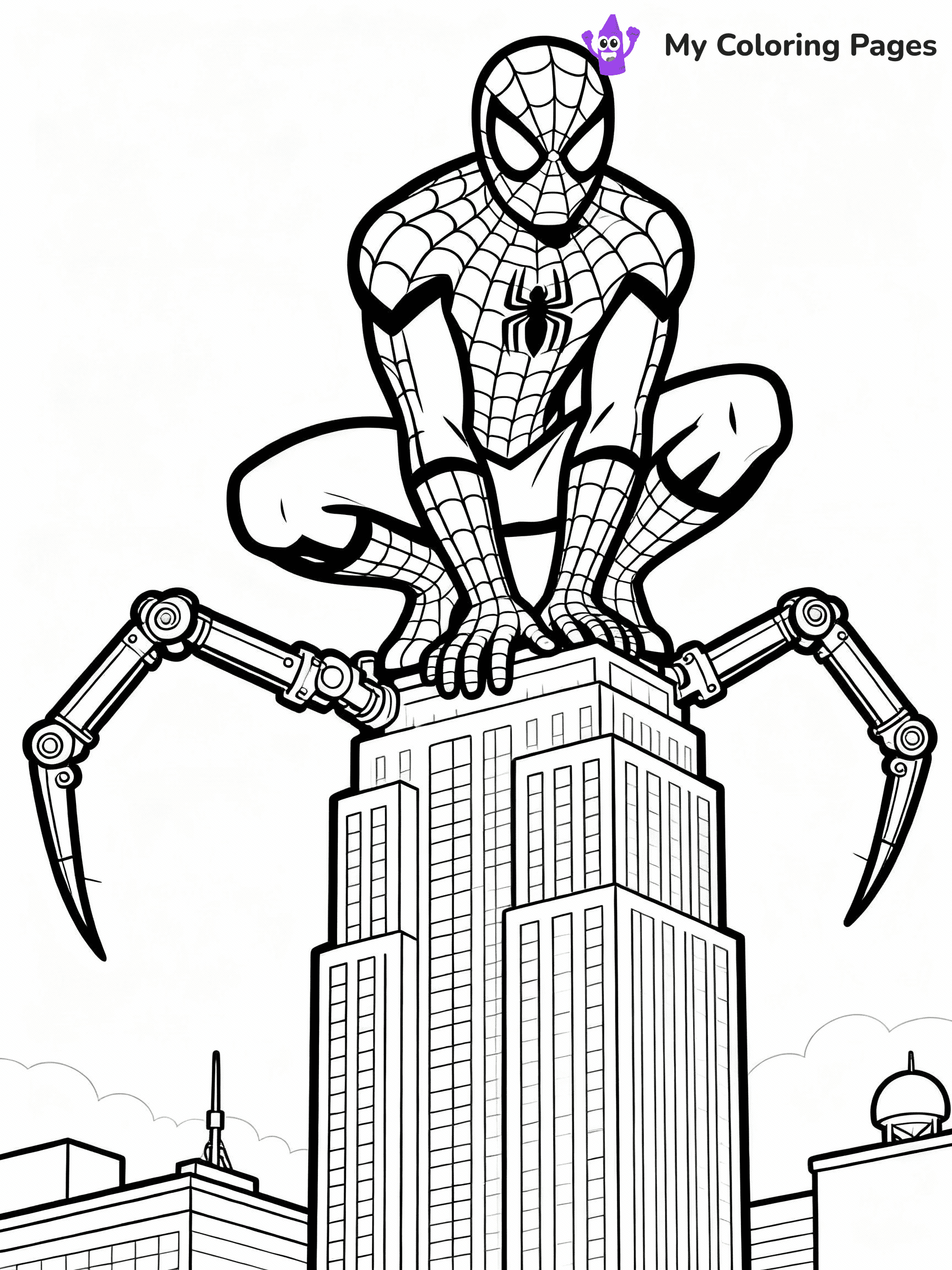 Iron Spiderman Coloring Pages - 17