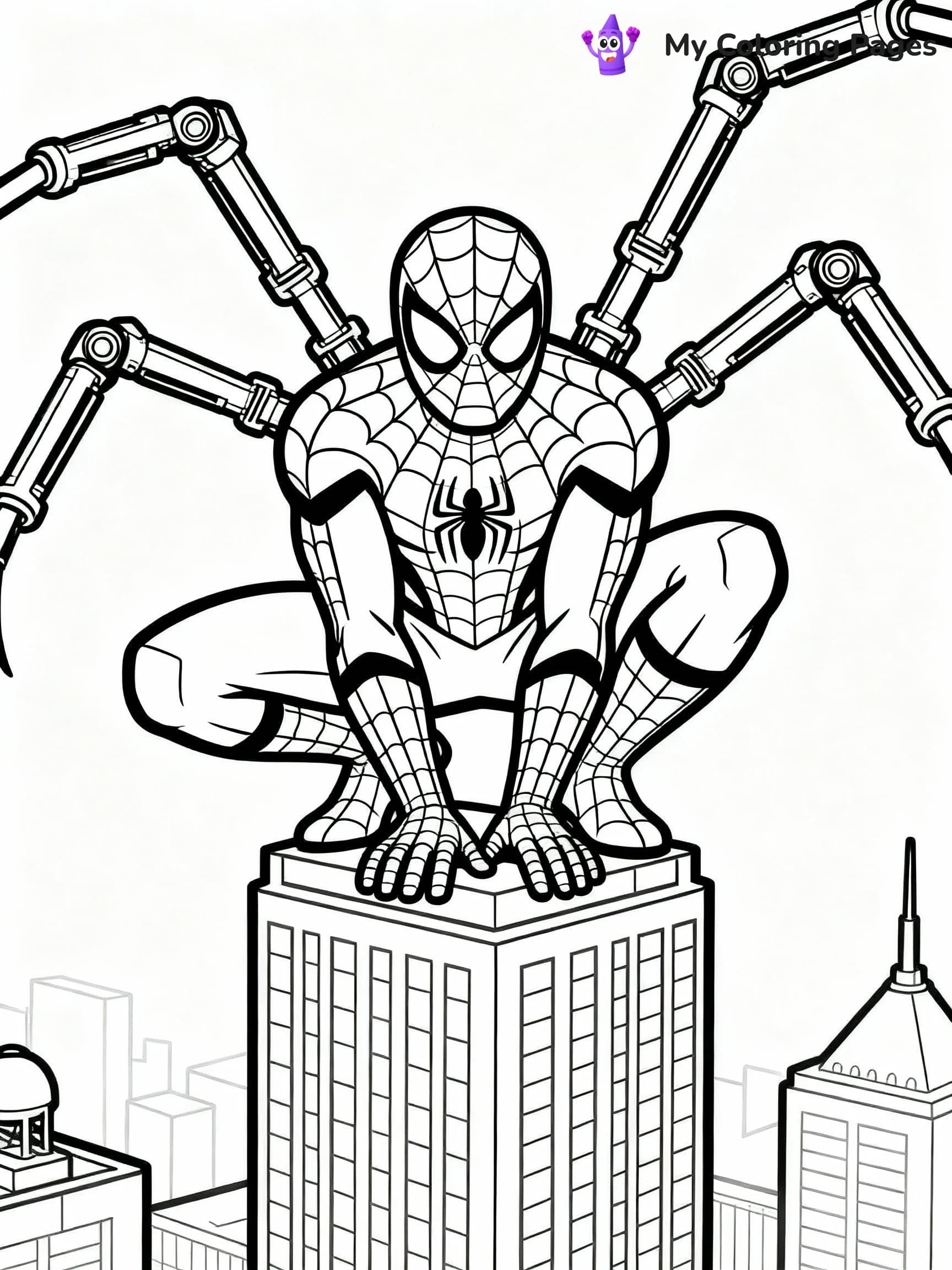 Iron Spiderman Coloring Pages - 15
