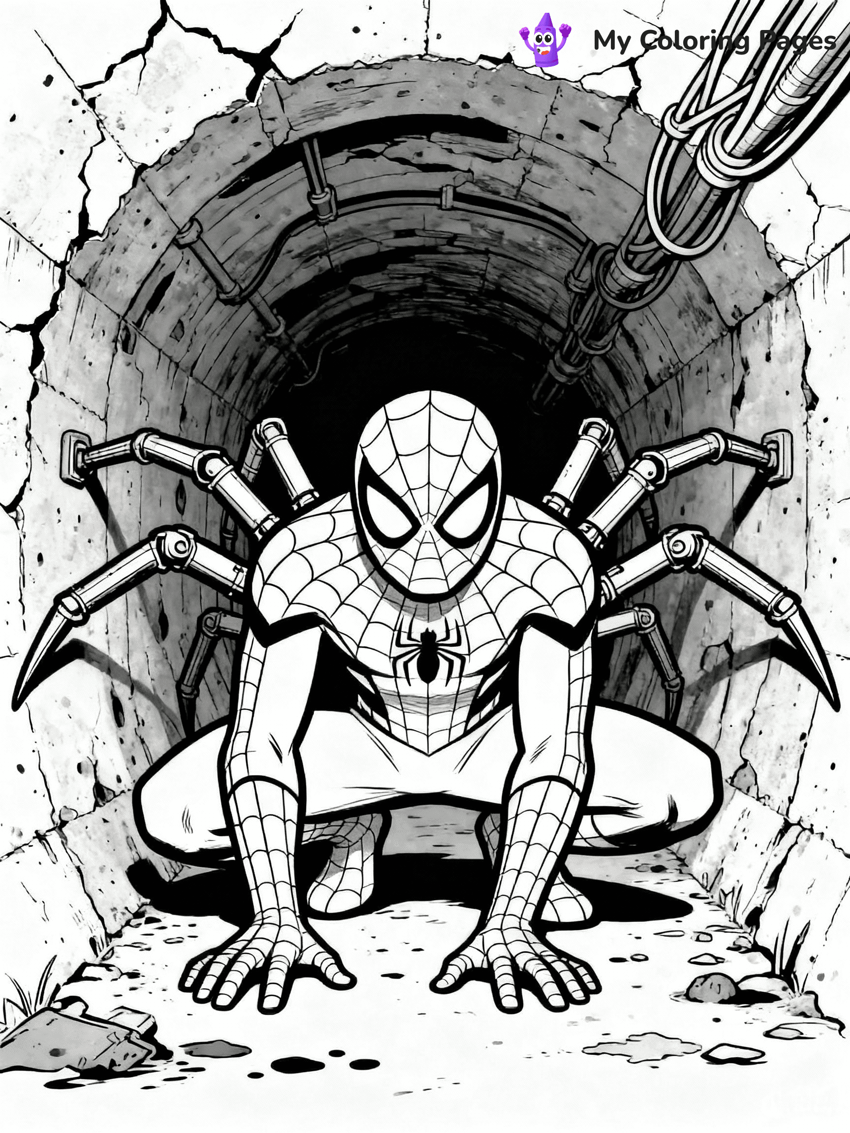 Iron Spiderman Coloring Pages - 2