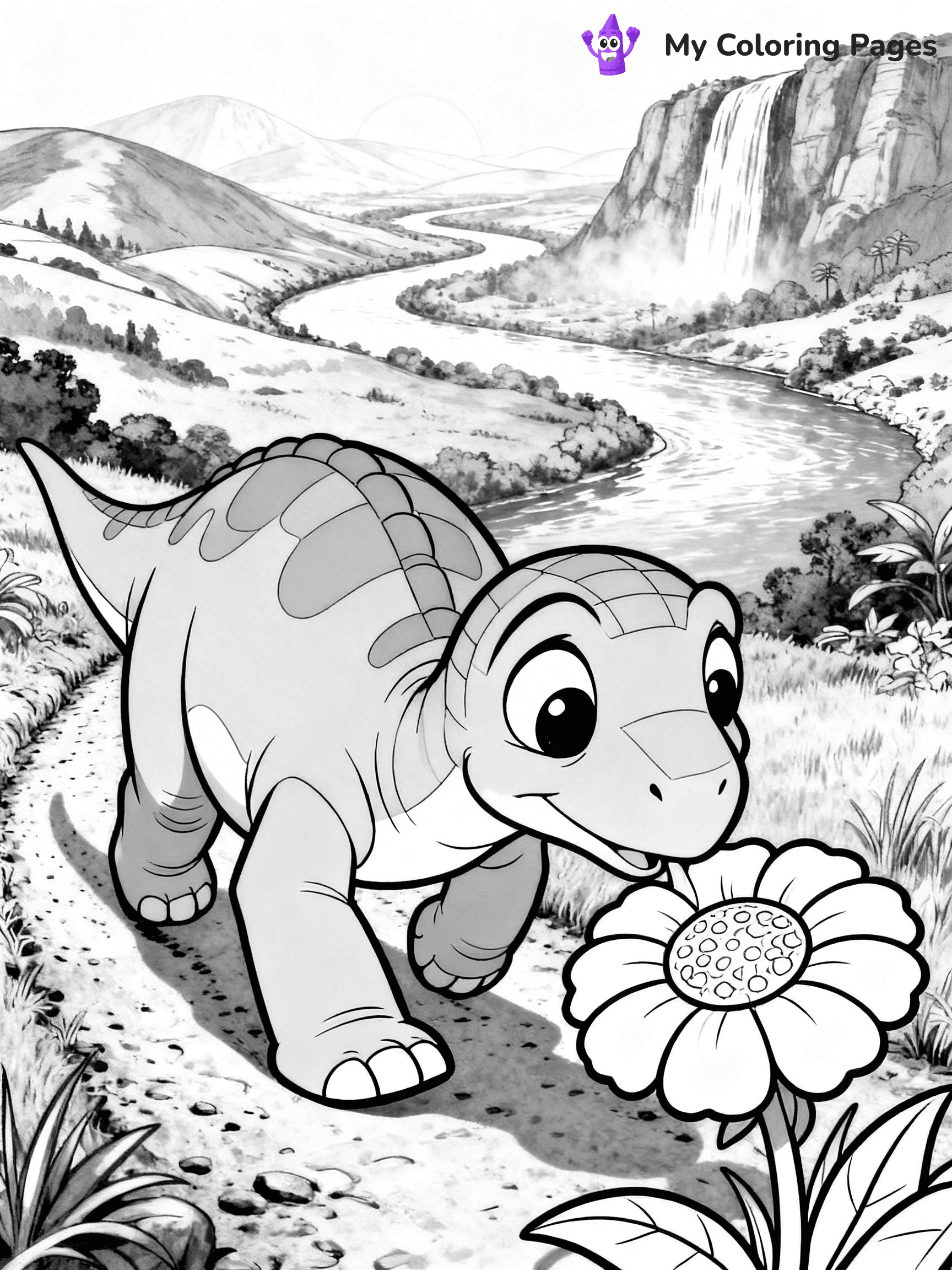 Land Before Time Coloring Pages - 9