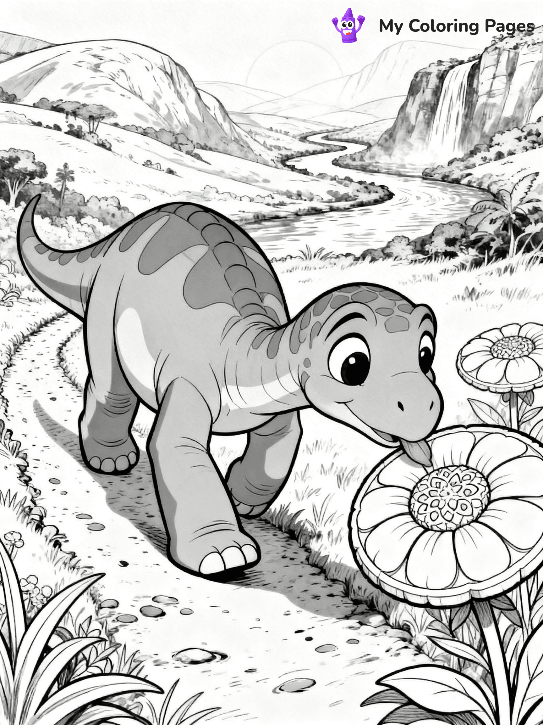 Land Before Time Coloring Pages - 7