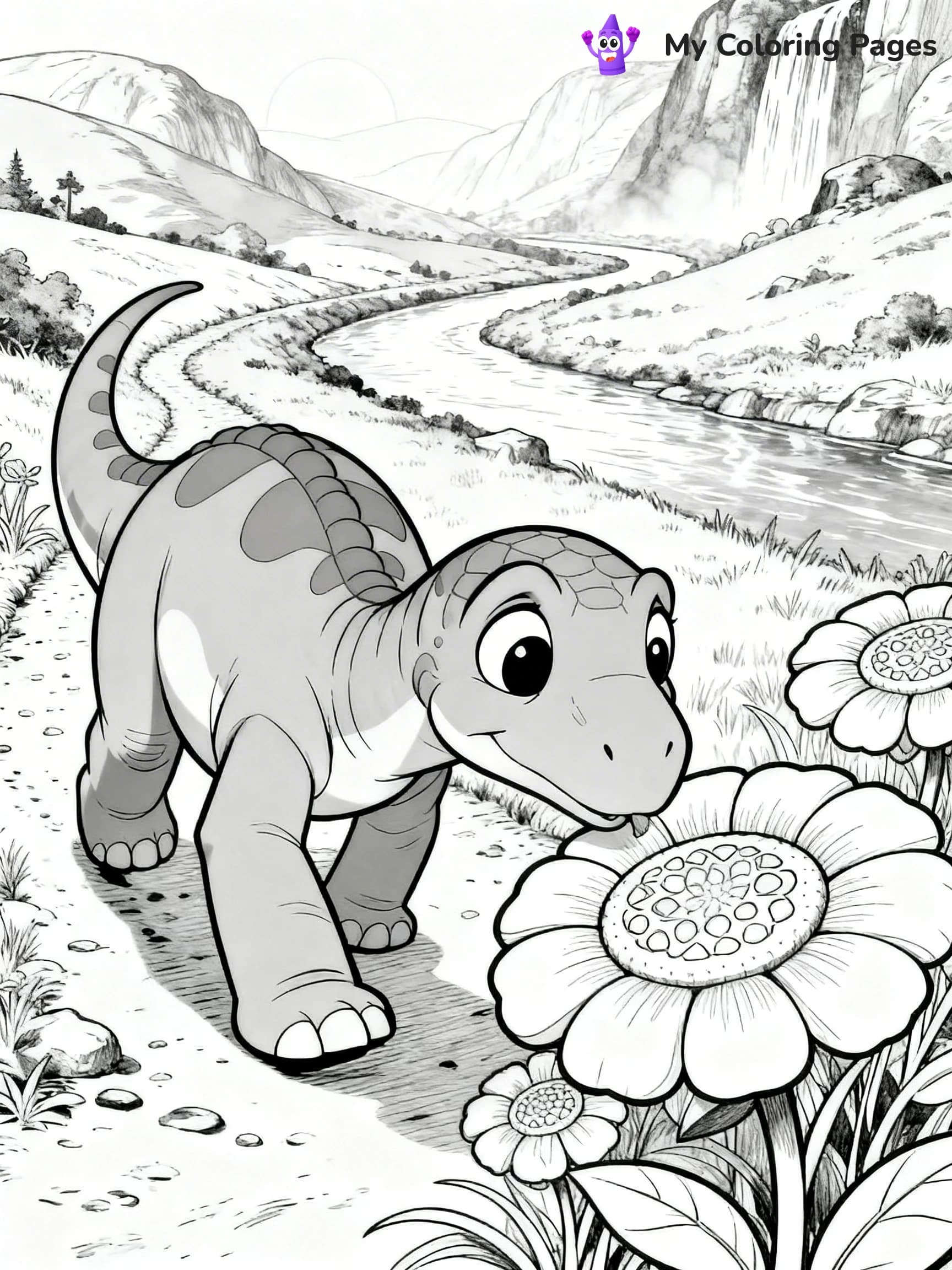 Land Before Time Coloring Pages - 5