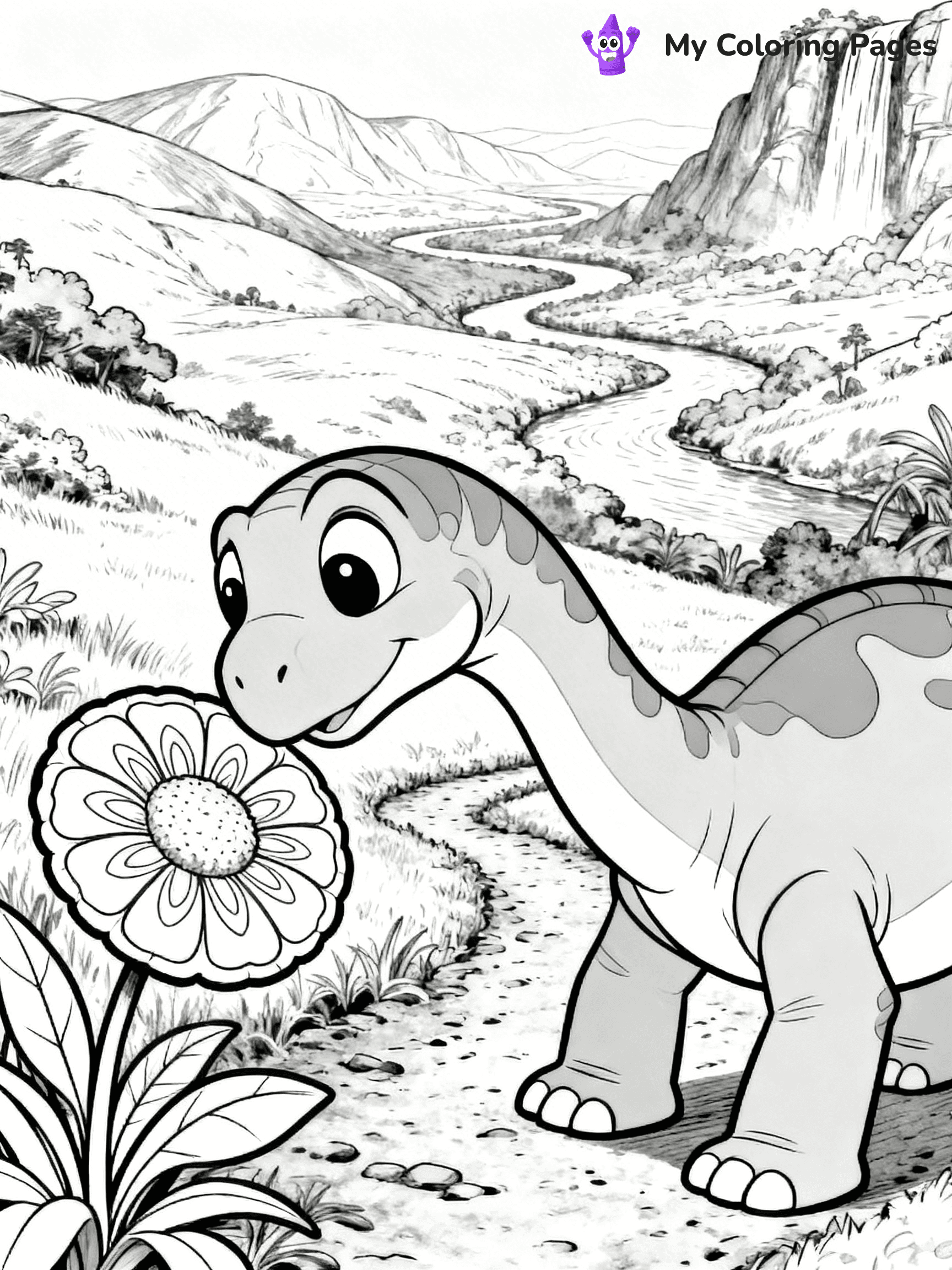 Land Before Time Coloring Pages - 3