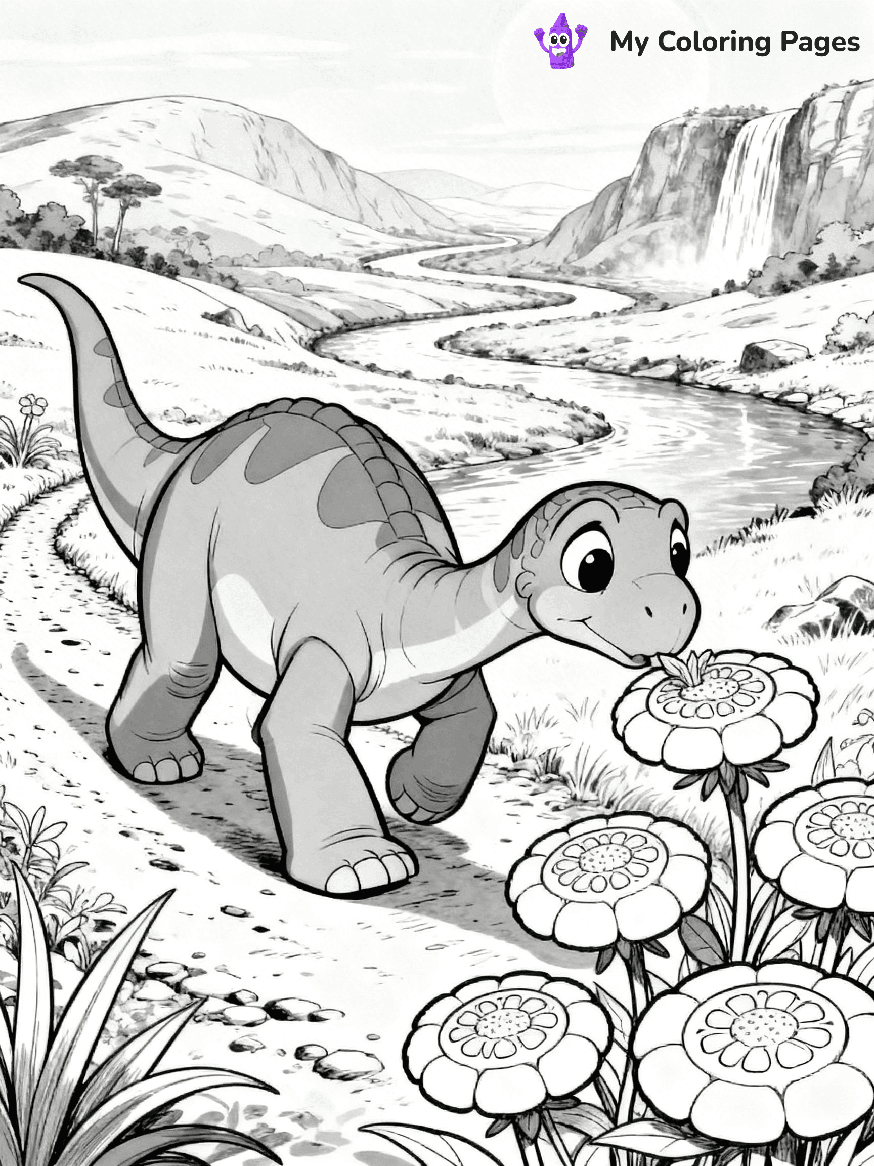 Land Before Time Coloring Pages - 2