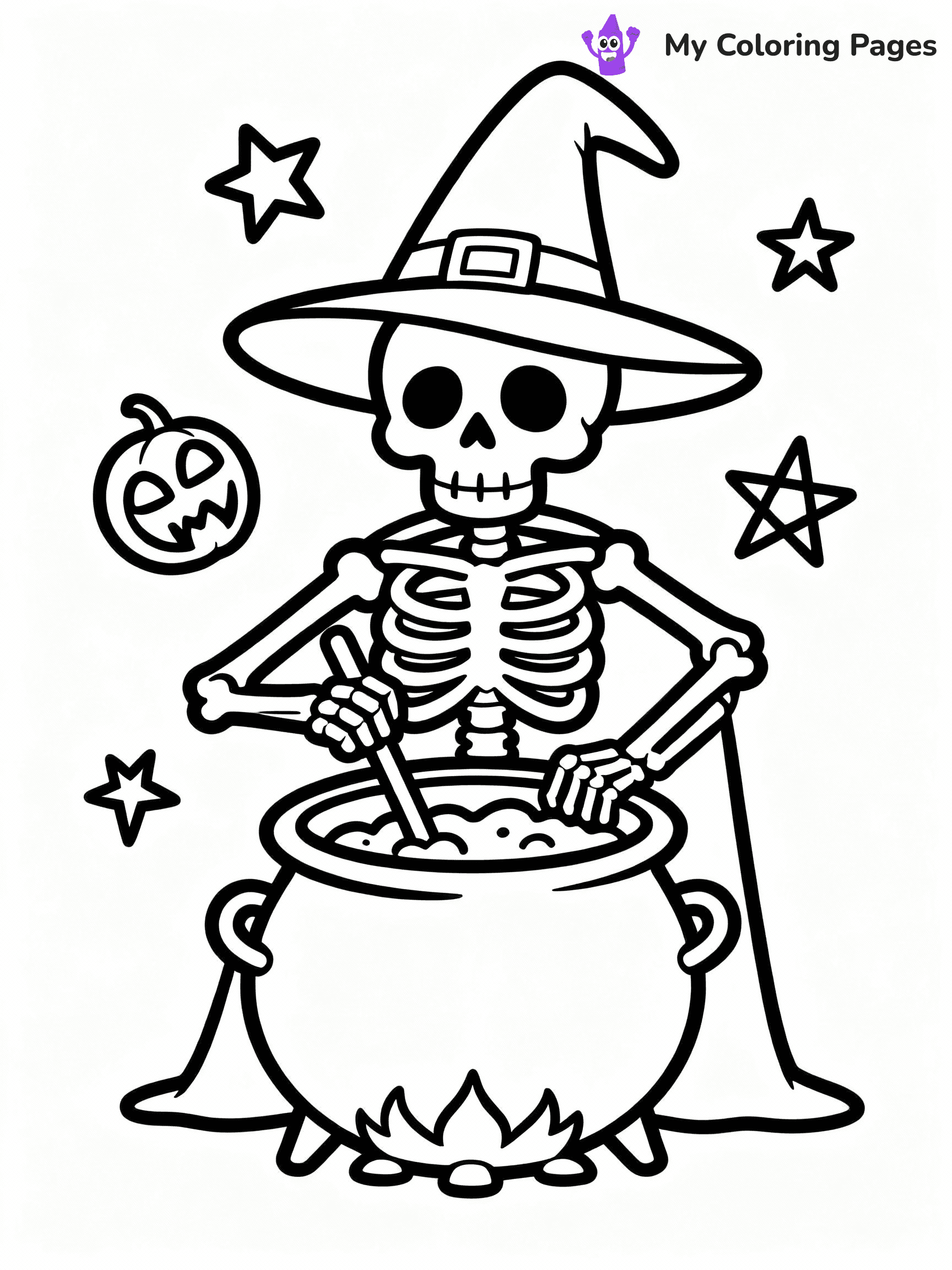 Skeleton Coloring Pages - 36