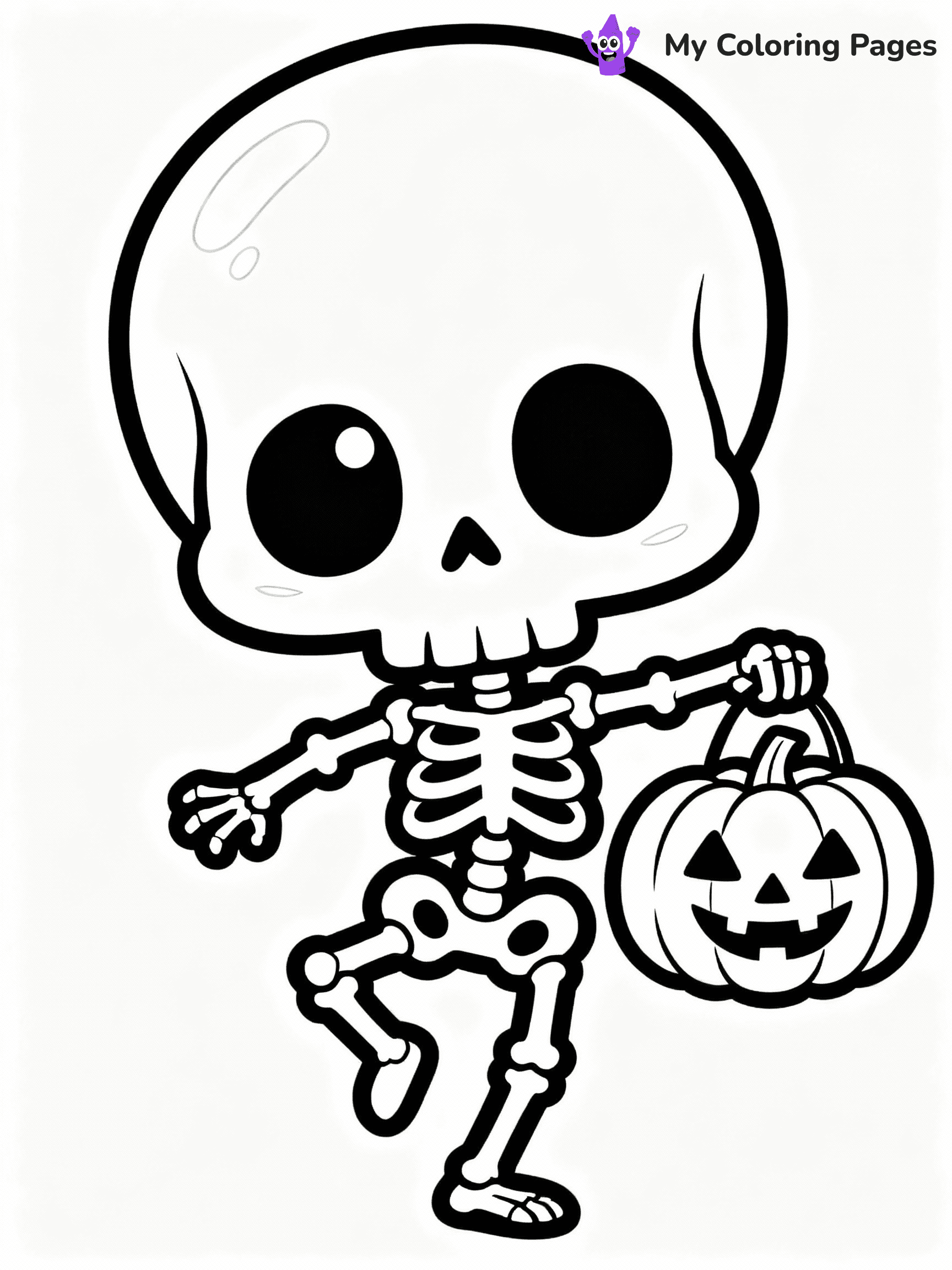 Skeleton Coloring Pages - 33