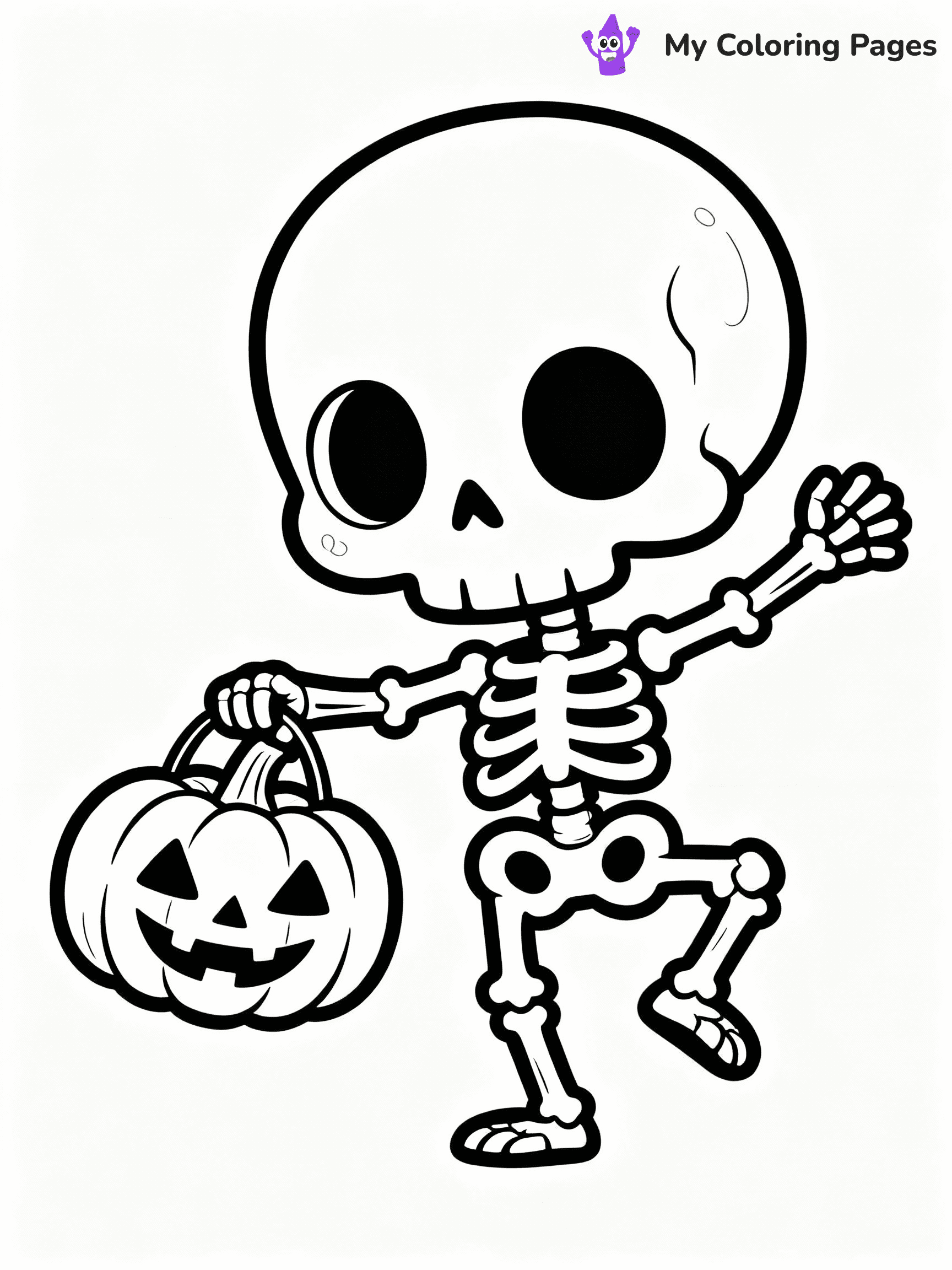 Skeleton Coloring Pages - 32