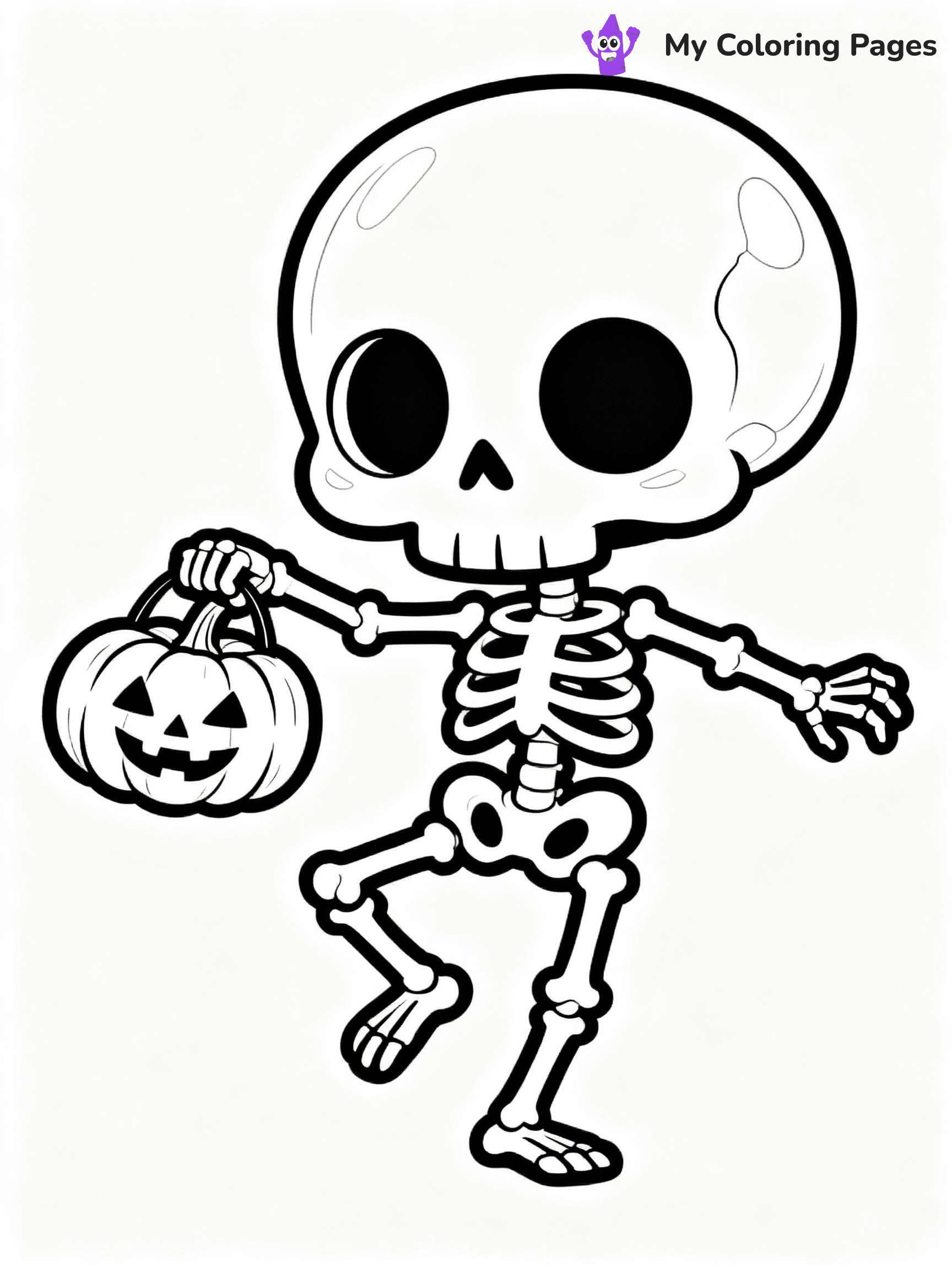 Skeleton Coloring Pages - 31