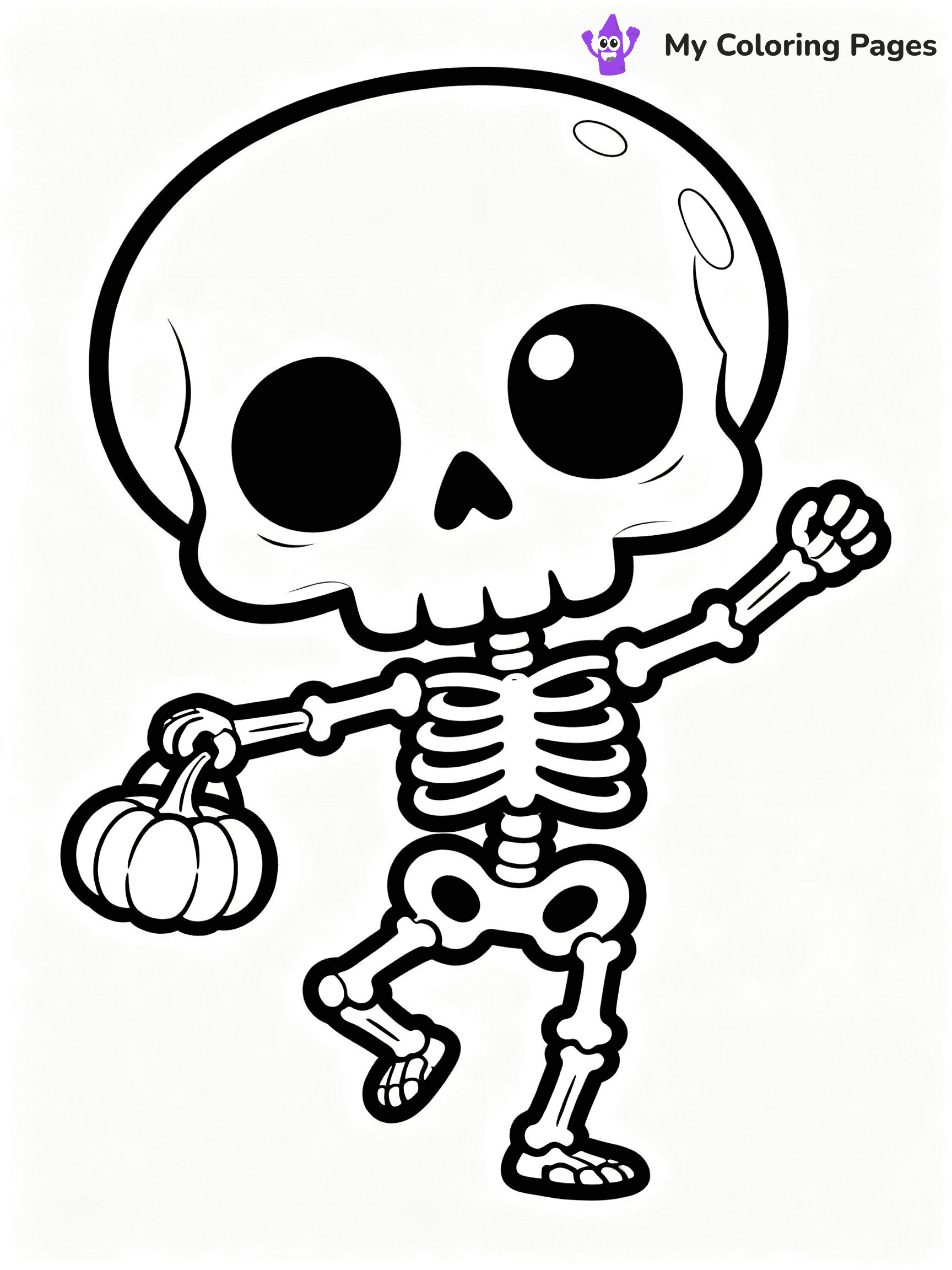 Skeleton Coloring Pages - 29