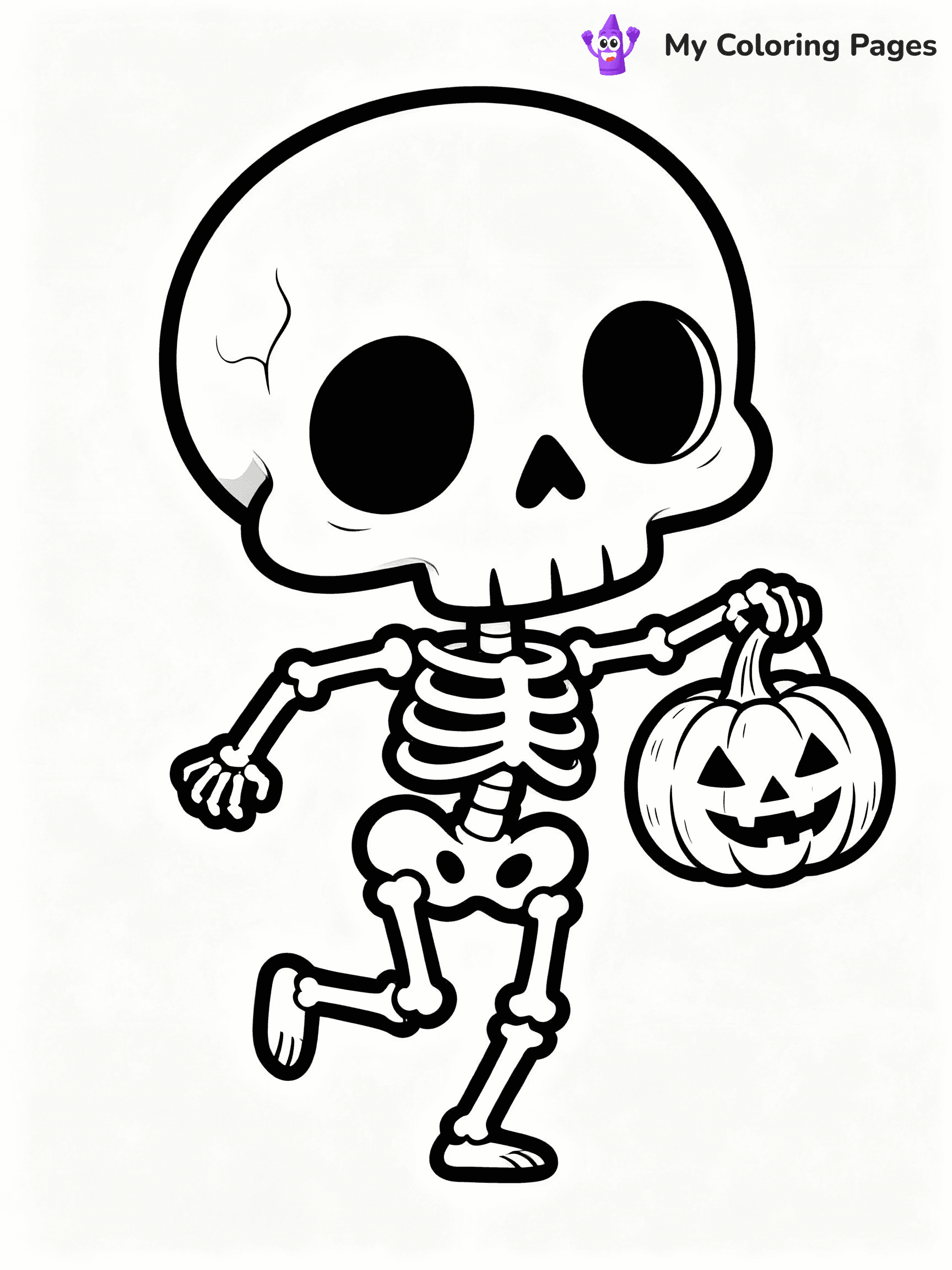Skeleton Coloring Pages - 28