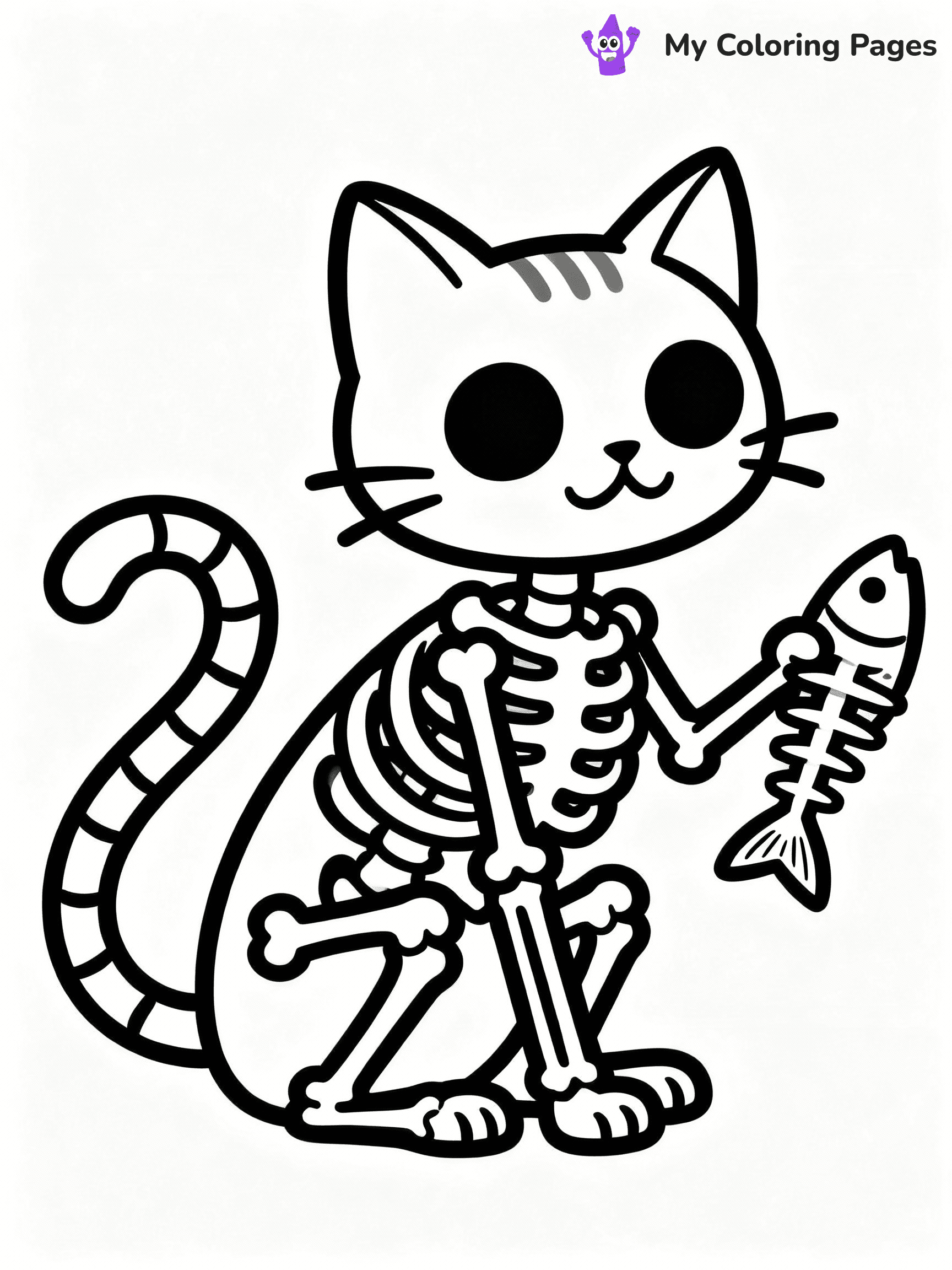 Skeleton Coloring Pages - 27