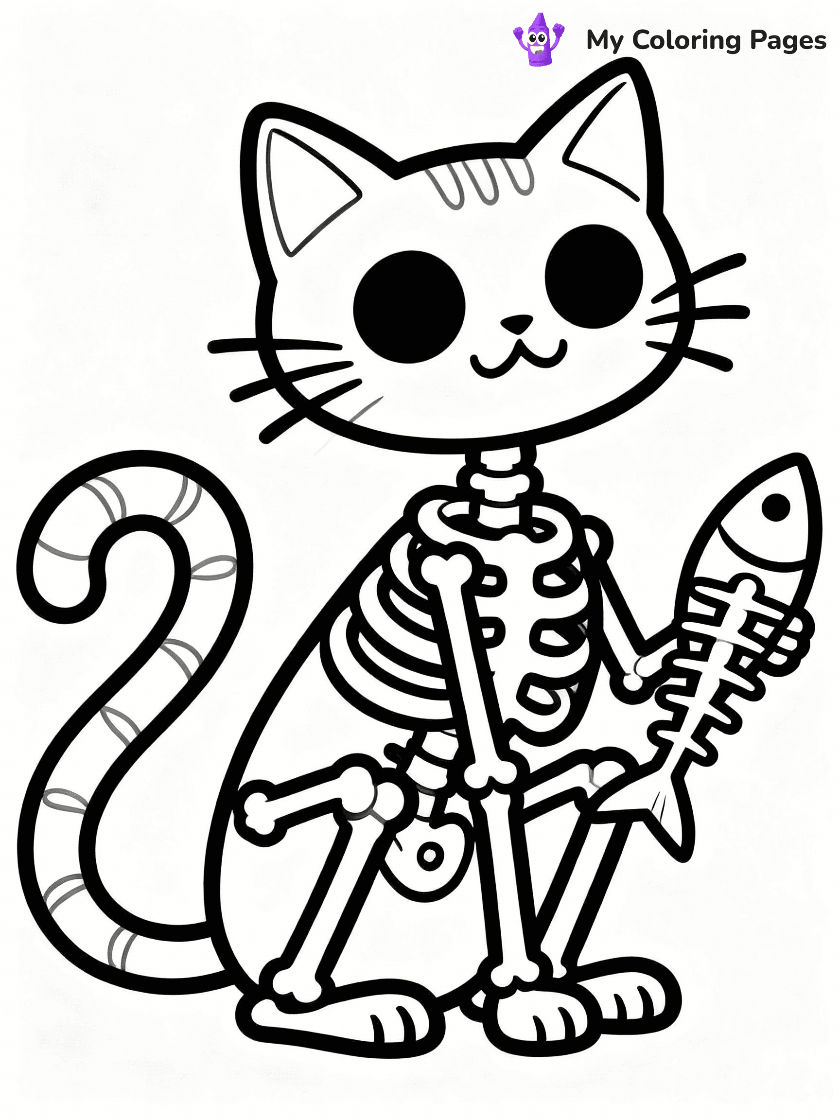 Skeleton Coloring Pages - 26